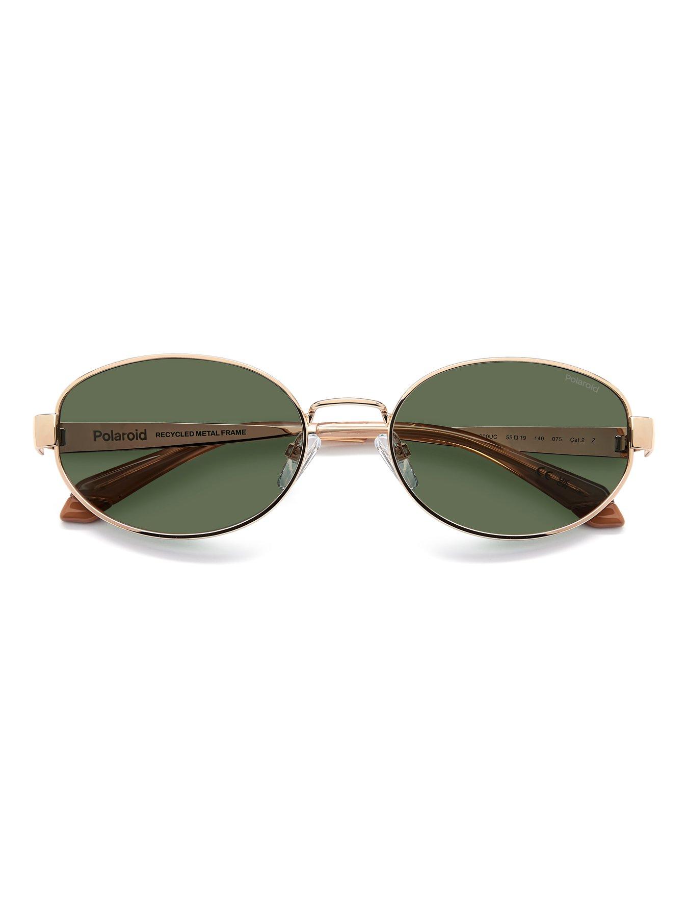 Image 4 of 5 of Polaroid Women's PLD Oval Shape Sunglasses - Gold