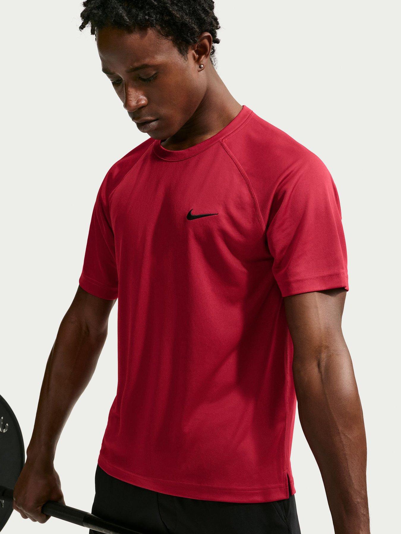 Nike Mens Dri-Fit Hyverse Flex Short Sleeve T-Shirt - Red