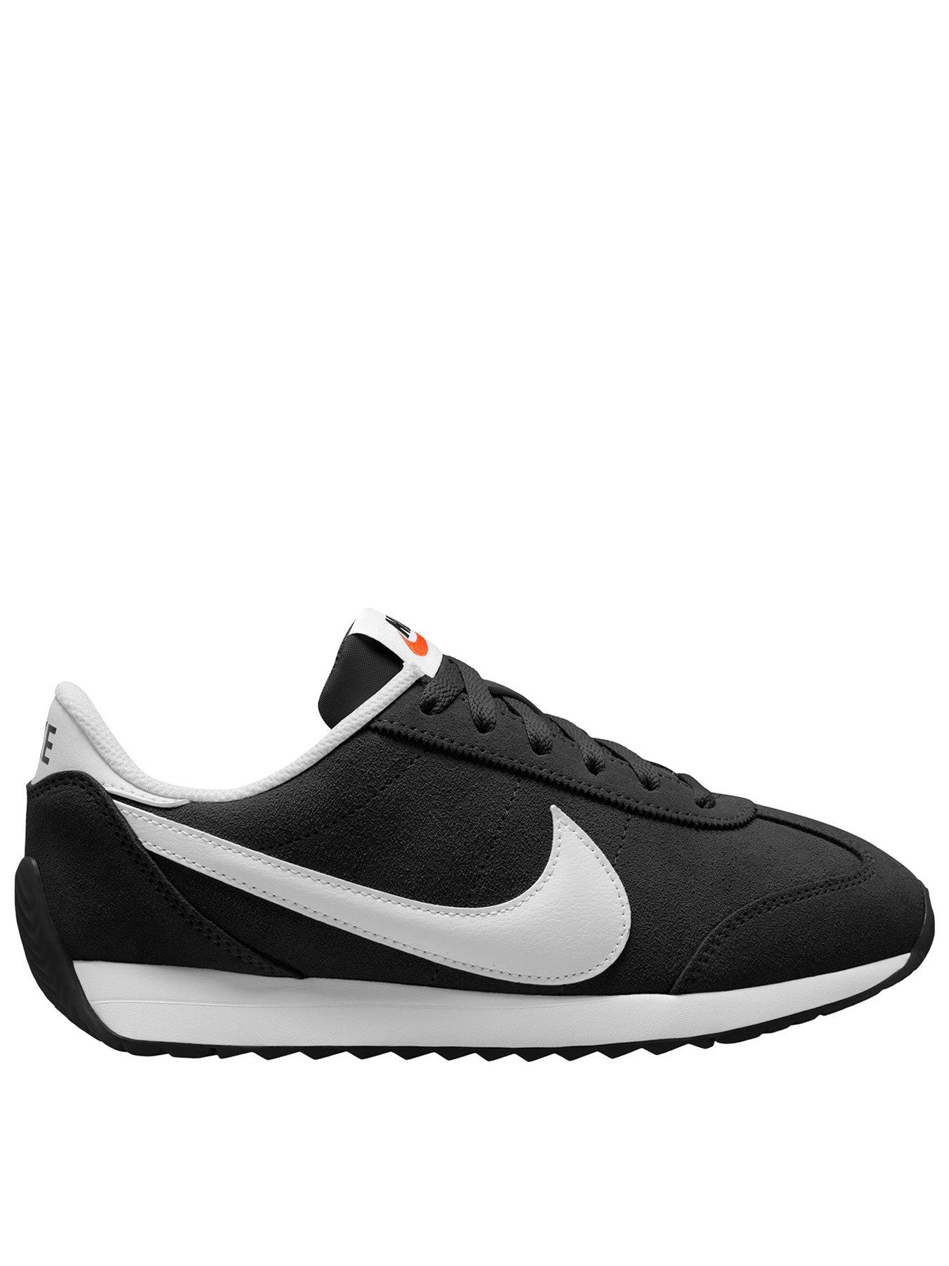 Nike Womens Pacific Suede Trainers - Black/White