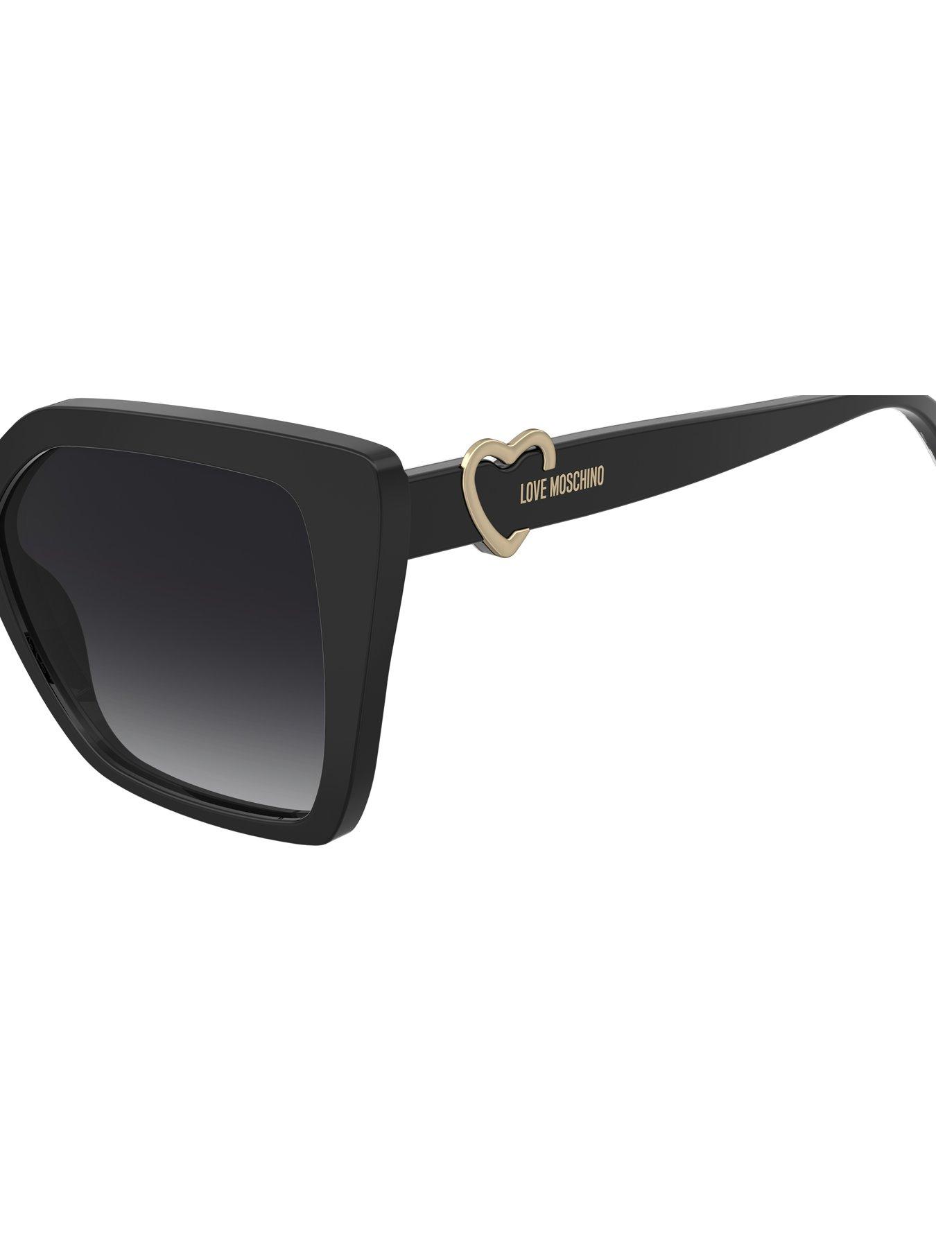Image 3 of 4 of LOVE MOSCHINO MOL067/S Women's Square Sunglasses - Black