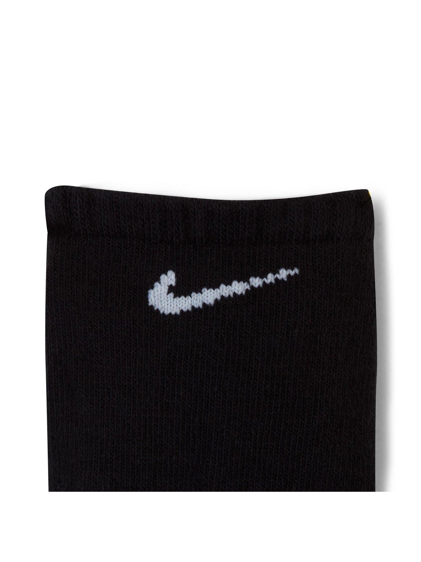 Image 5 of 5 of Nike Mens Training Everyday Cushioned No Show Socks (3 Pack) - Black