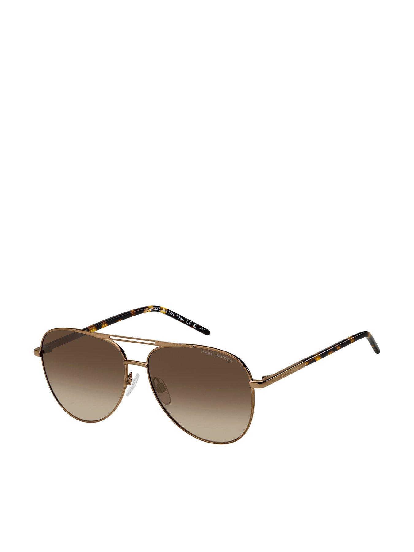 Image 1 of 4 of MARC JACOBS 865/S Women's Gradient Tint Aviator Sunglasses - Brown