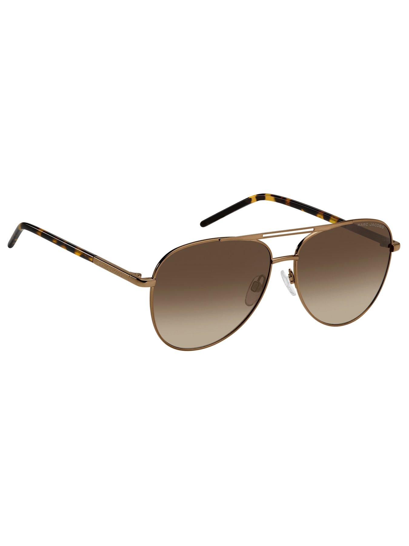 Image 2 of 4 of MARC JACOBS 865/S Women's Gradient Tint Aviator Sunglasses - Brown