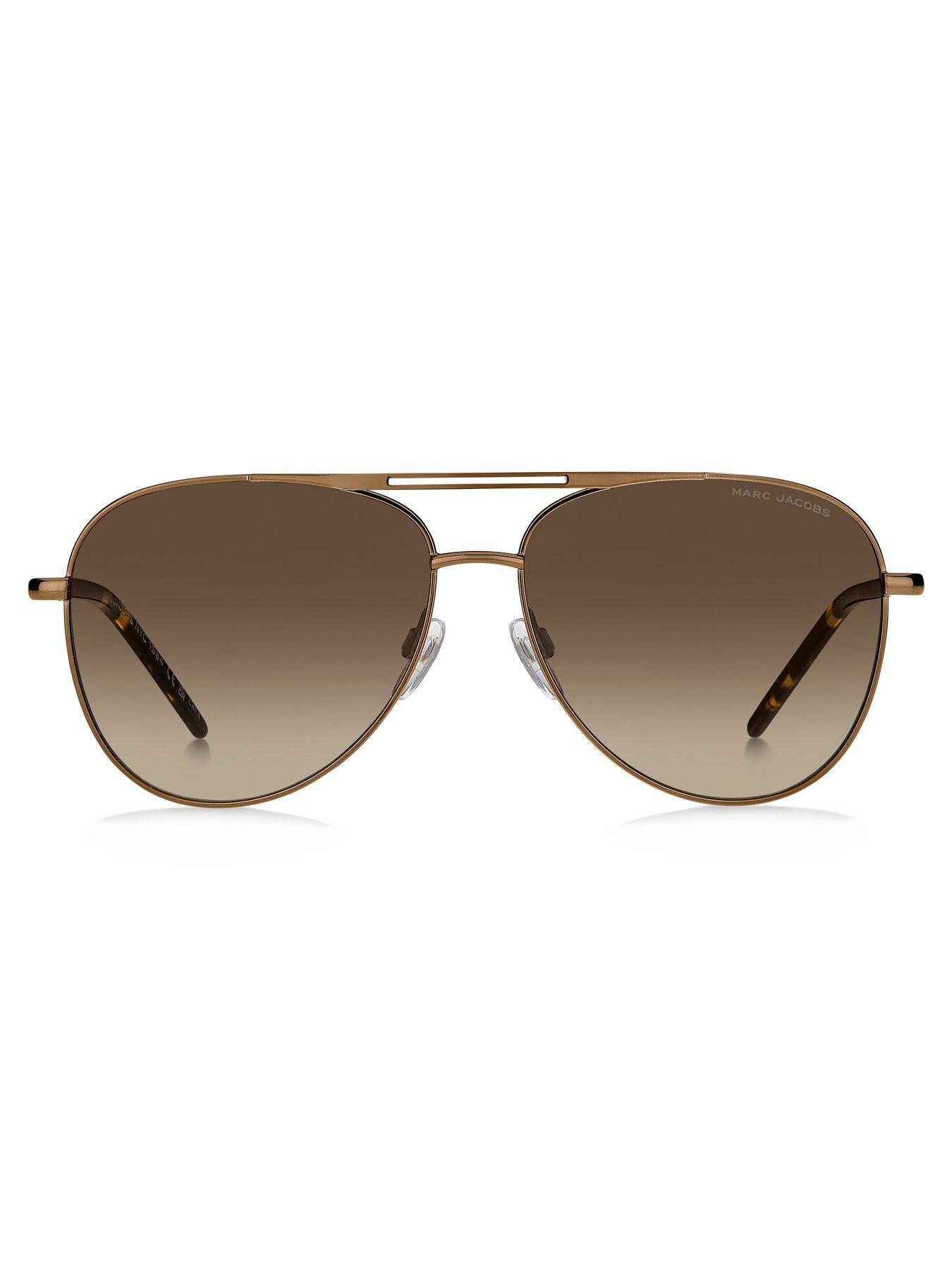 Image 3 of 4 of MARC JACOBS 865/S Women's Gradient Tint Aviator Sunglasses - Brown