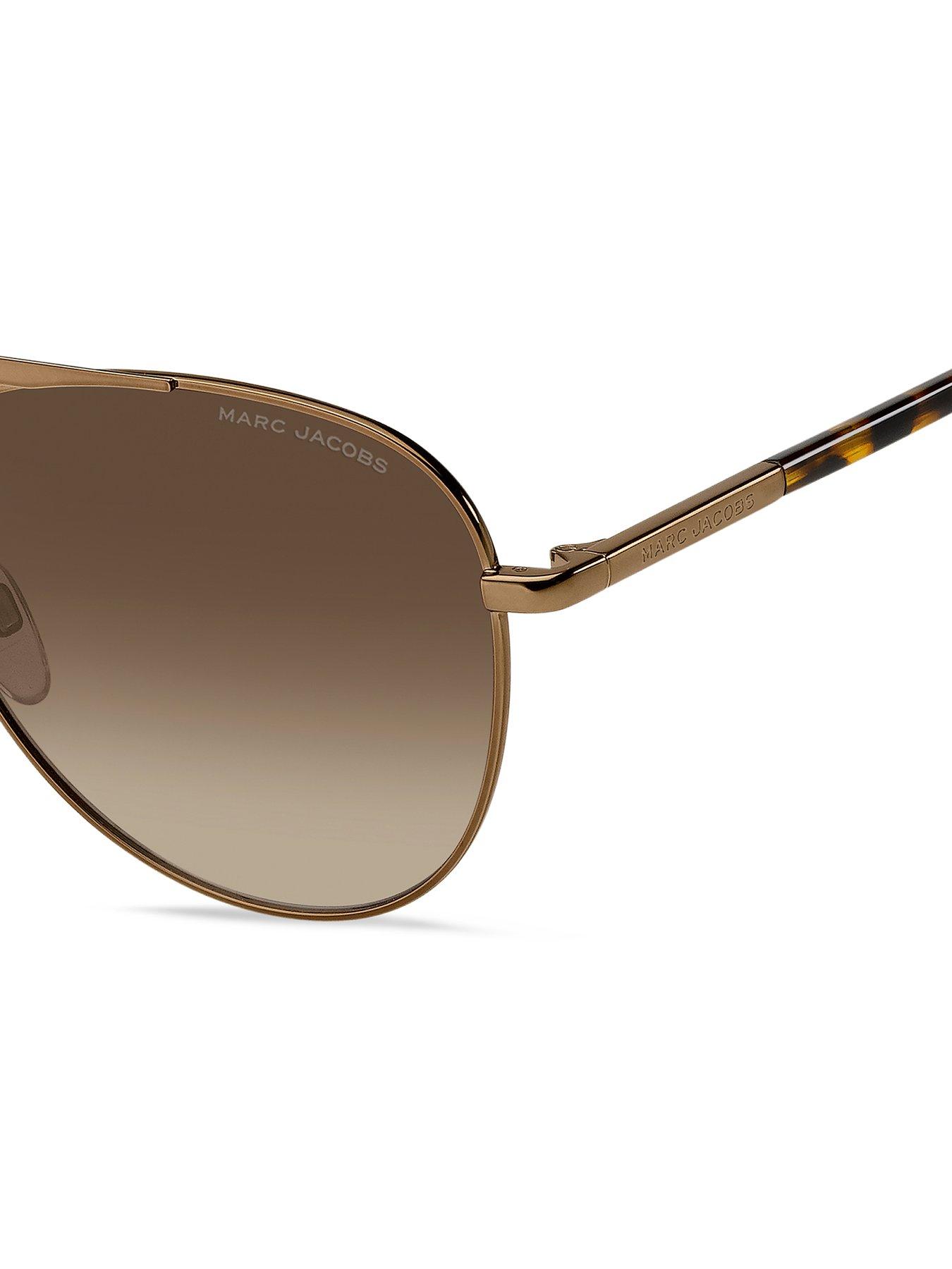 Image 4 of 4 of MARC JACOBS 865/S Women's Gradient Tint Aviator Sunglasses - Brown