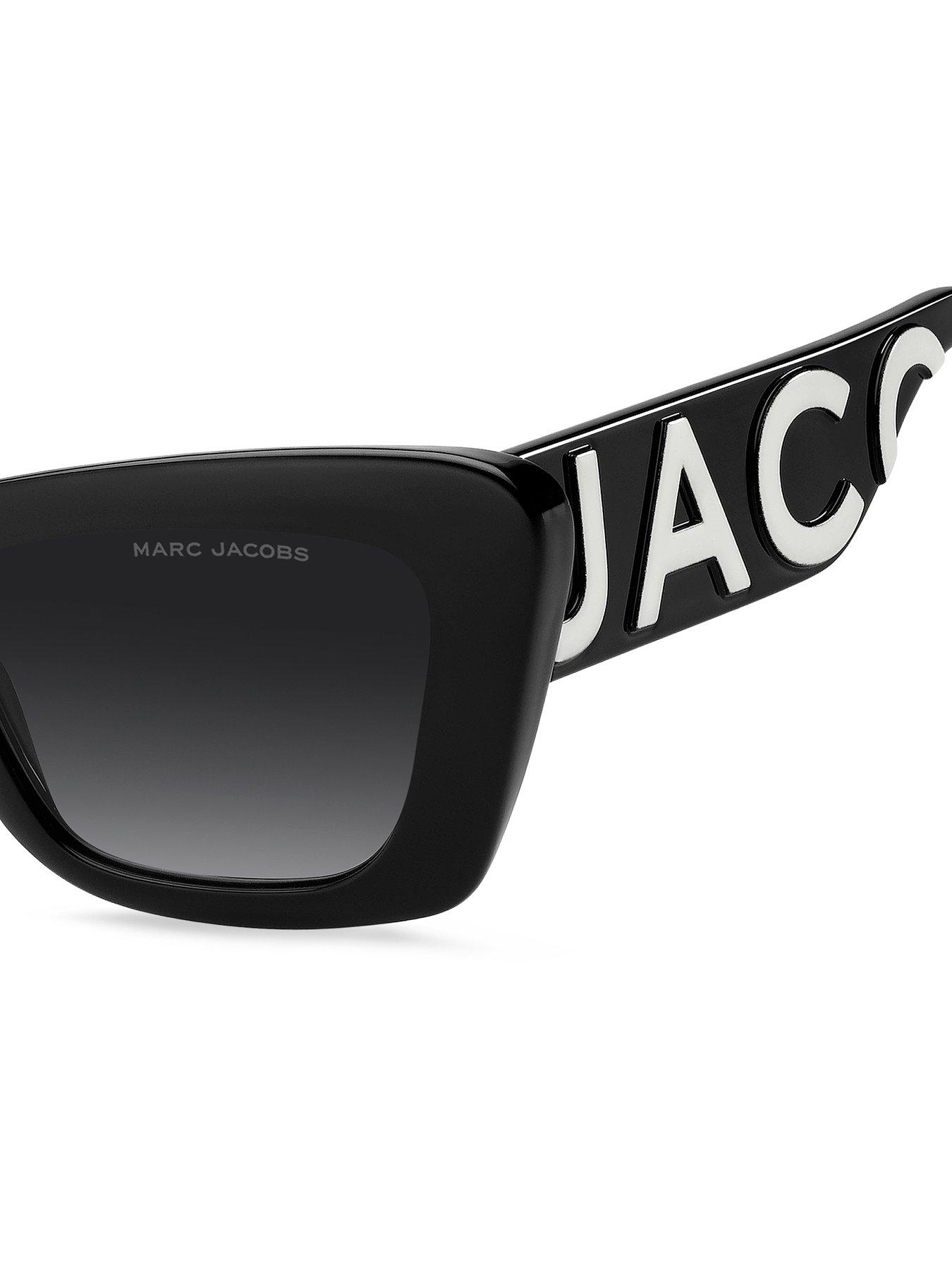 Image 5 of 5 of MARC JACOBS Women's Thick Frame Branded Arm Sunglasses - Black
