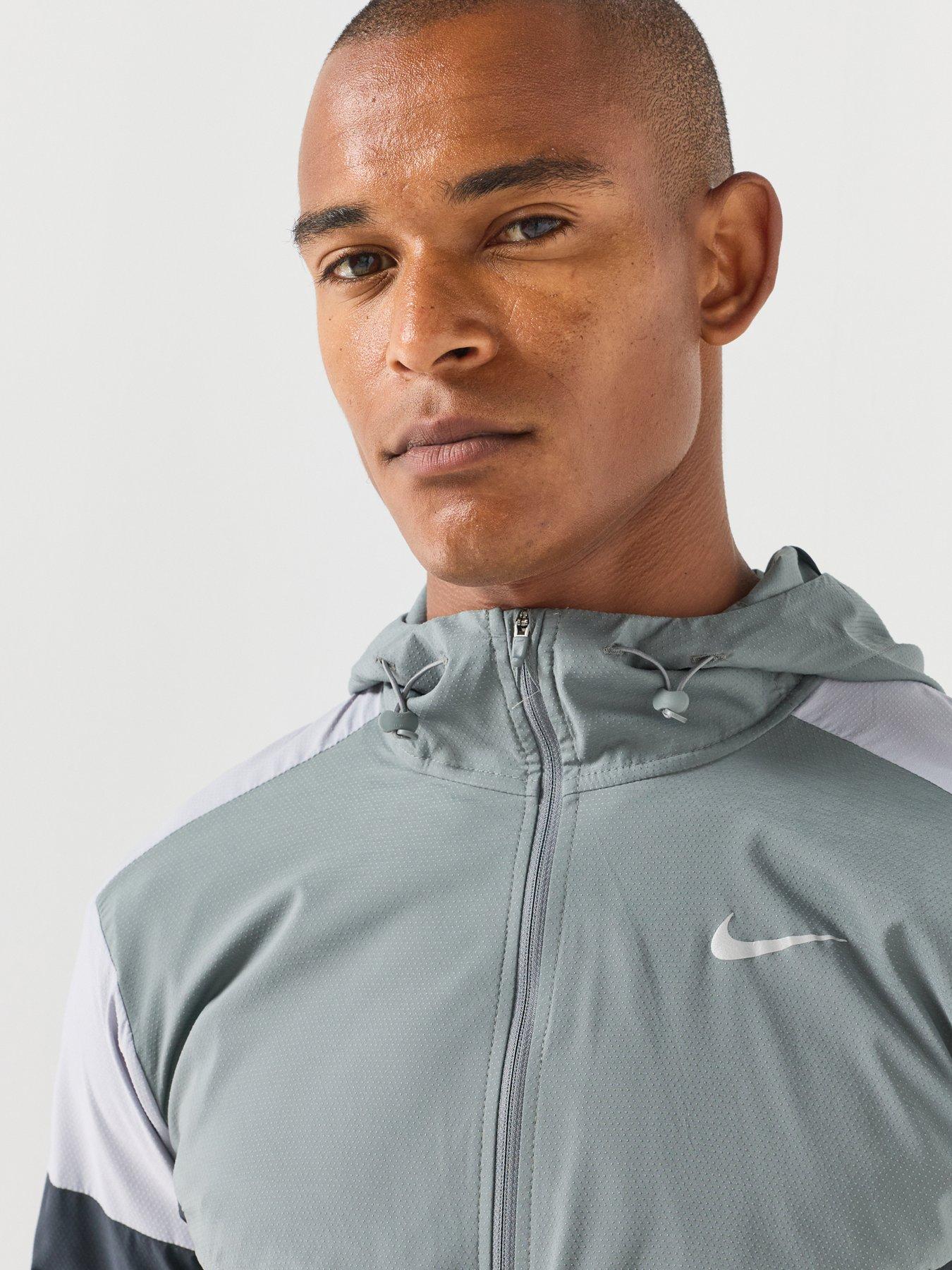 Image 5 of 7 of Nike Mens Impossibly Lightweight Windrunner Running Jacket - Grey