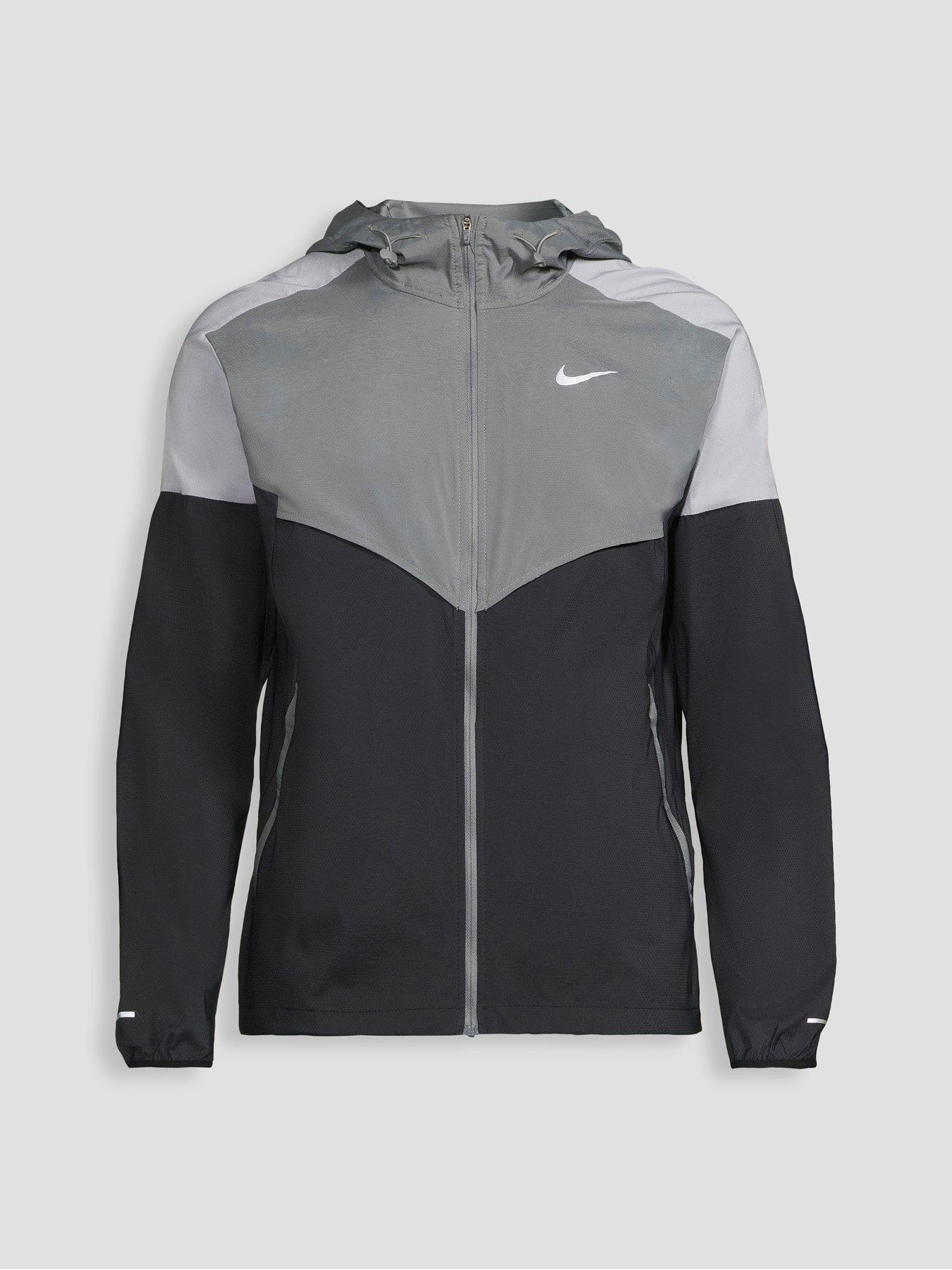 Image 7 of 7 of Nike Mens Impossibly Lightweight Windrunner Running Jacket - Grey