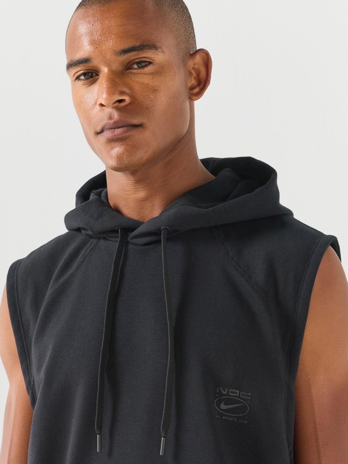 Image 5 of 7 of Nike Mens Dri-Fit Nacs Training Sleeveless Hoodie - Black