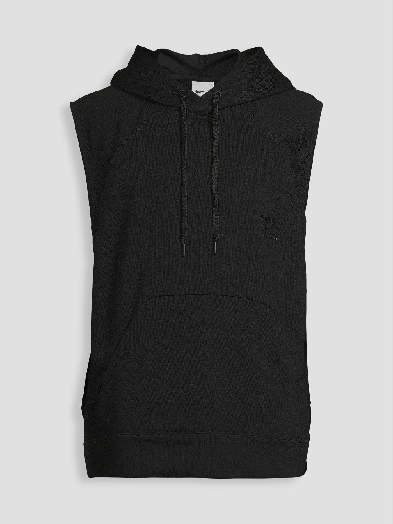 Image 7 of 7 of Nike Mens Dri-Fit Nacs Training Sleeveless Hoodie - Black