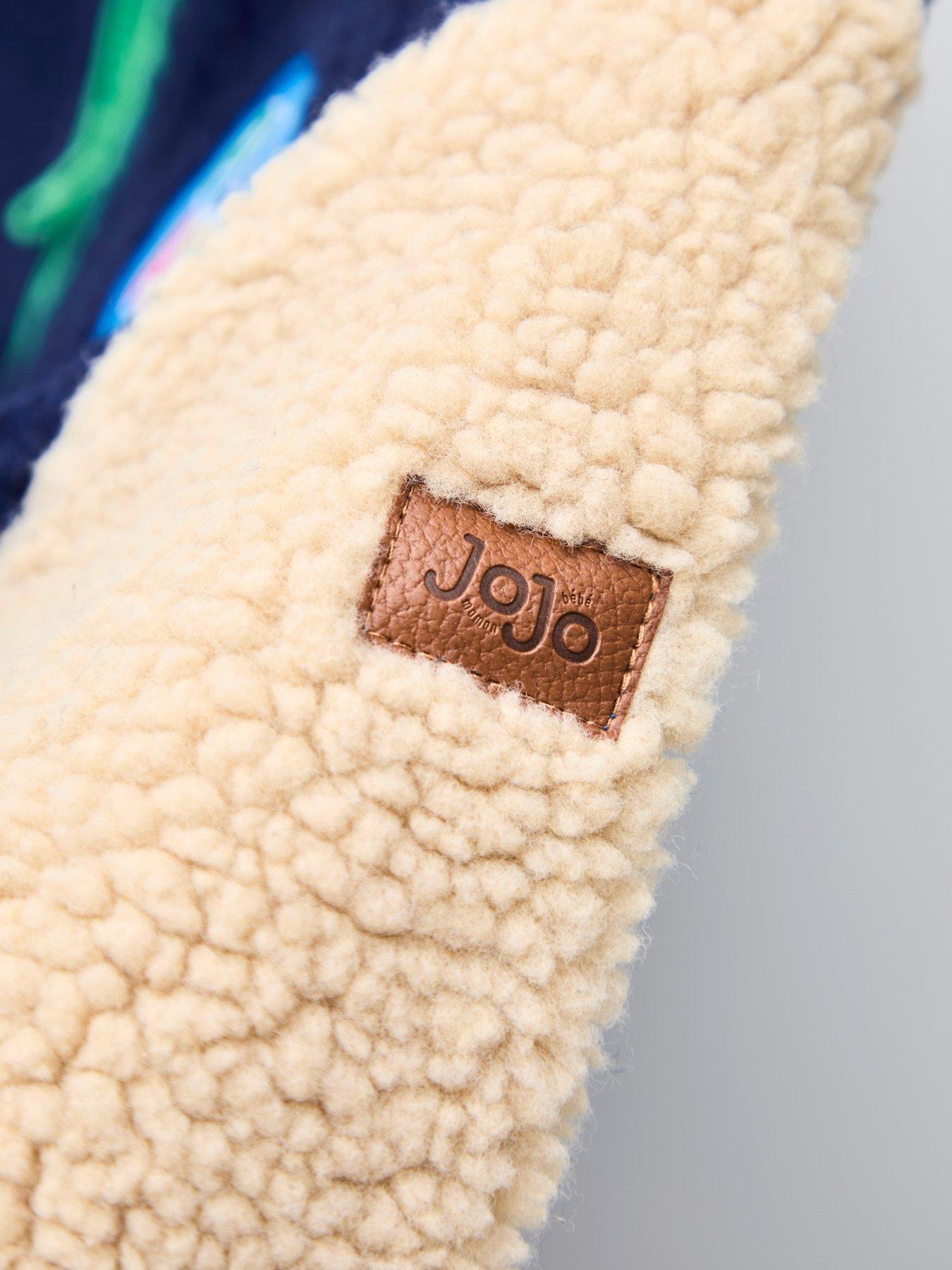 Image 7 of 7 of JoJo Maman Bebe Toddler Boys Colour Block Fleece Jacket - Navy