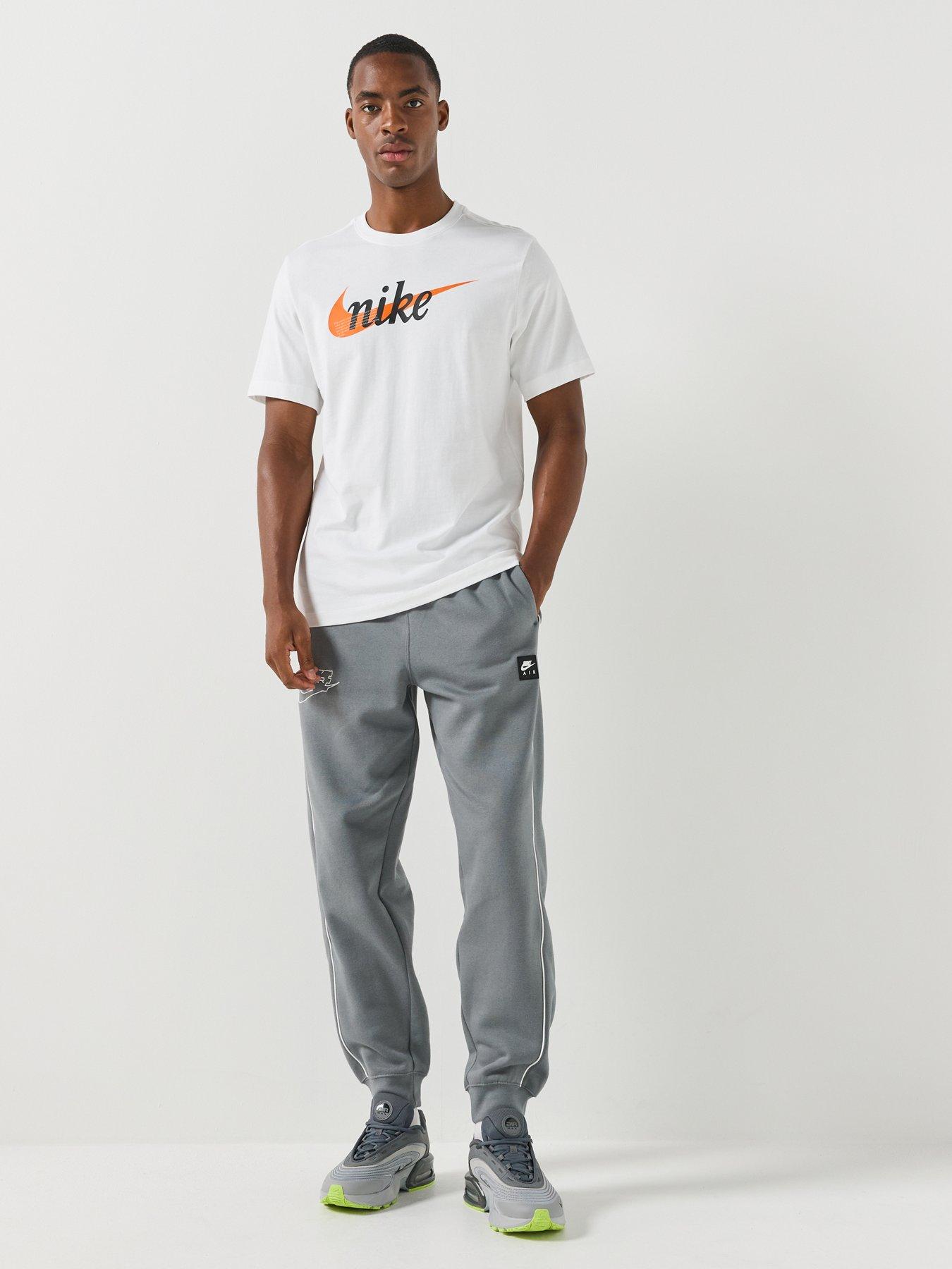 Image 3 of 6 of Nike Mens Sportswear Seasonal Swoosh Logo T-Shirt - White