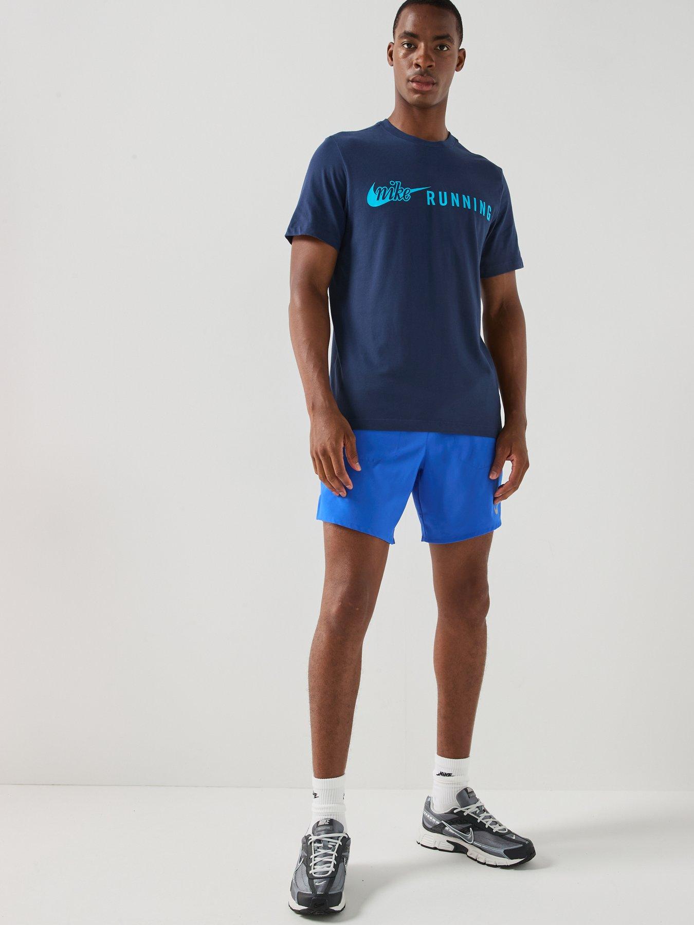 Image 3 of 7 of Nike Mens Dri-Fit Graphic T-Shirt - Navy