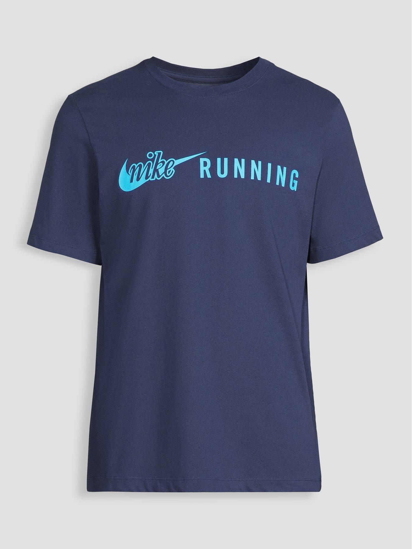 Image 7 of 7 of Nike Mens Dri-Fit Graphic T-Shirt - Navy