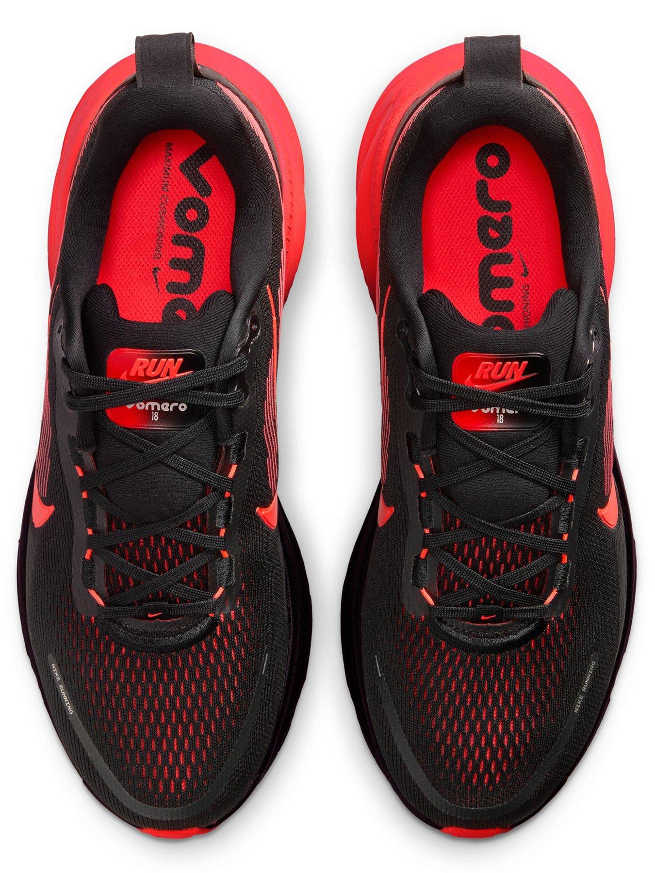 Image 4 of 7 of Nike Mens Running Vomero 18 Trainers - Black/Red