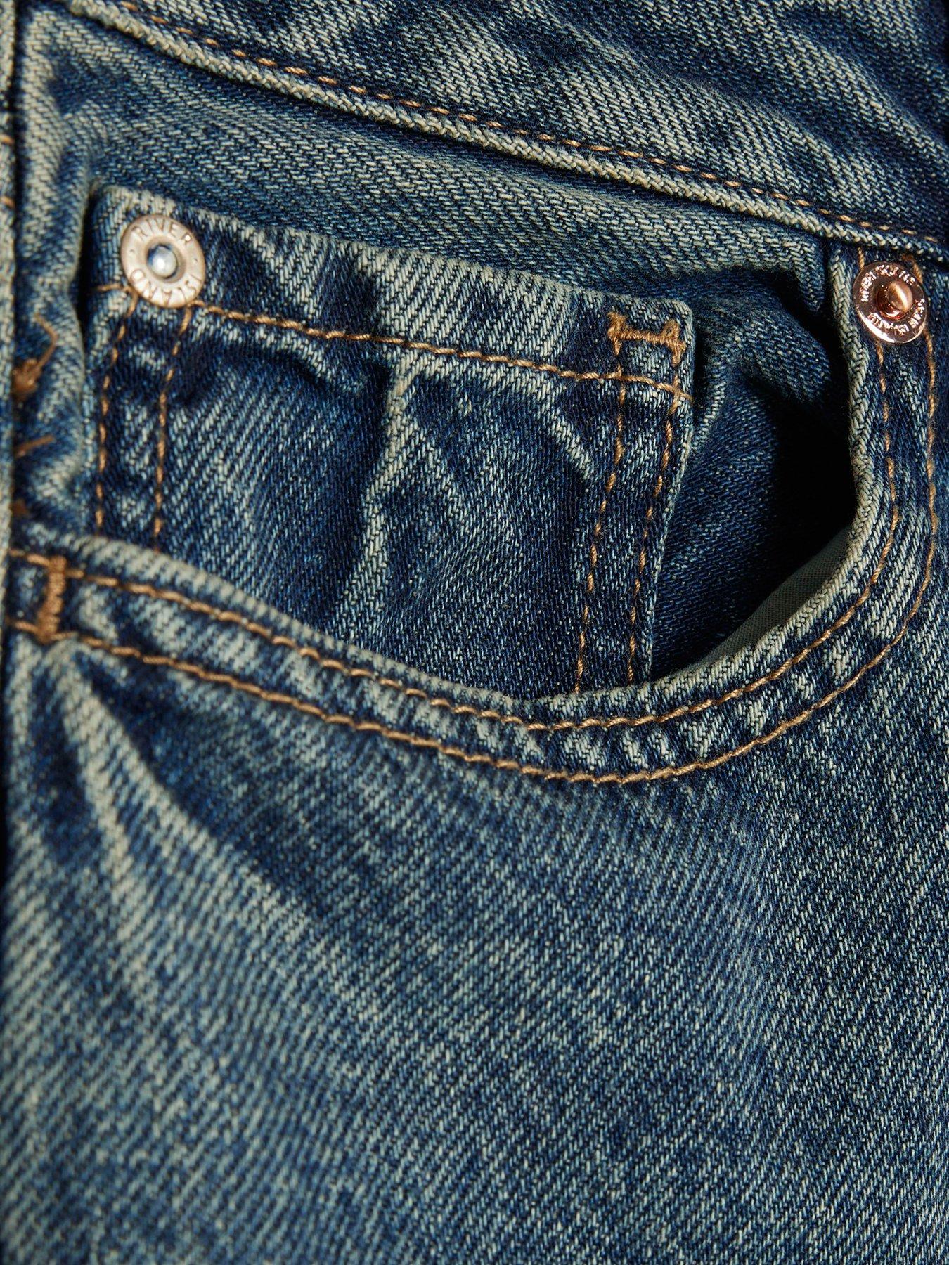 Image 6 of 6 of River Island Petite Lynx Relaxed Straight - Blue
