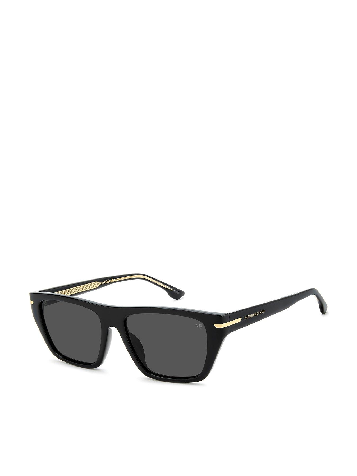 VICTORIA BECKHAM Square Sunglasses- All Black
