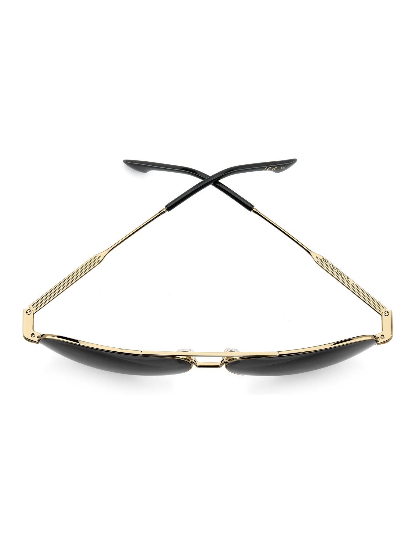 Image 4 of 6 of VICTORIA BECKHAM 1000/S Women's Aviator Sunglasses - Gold