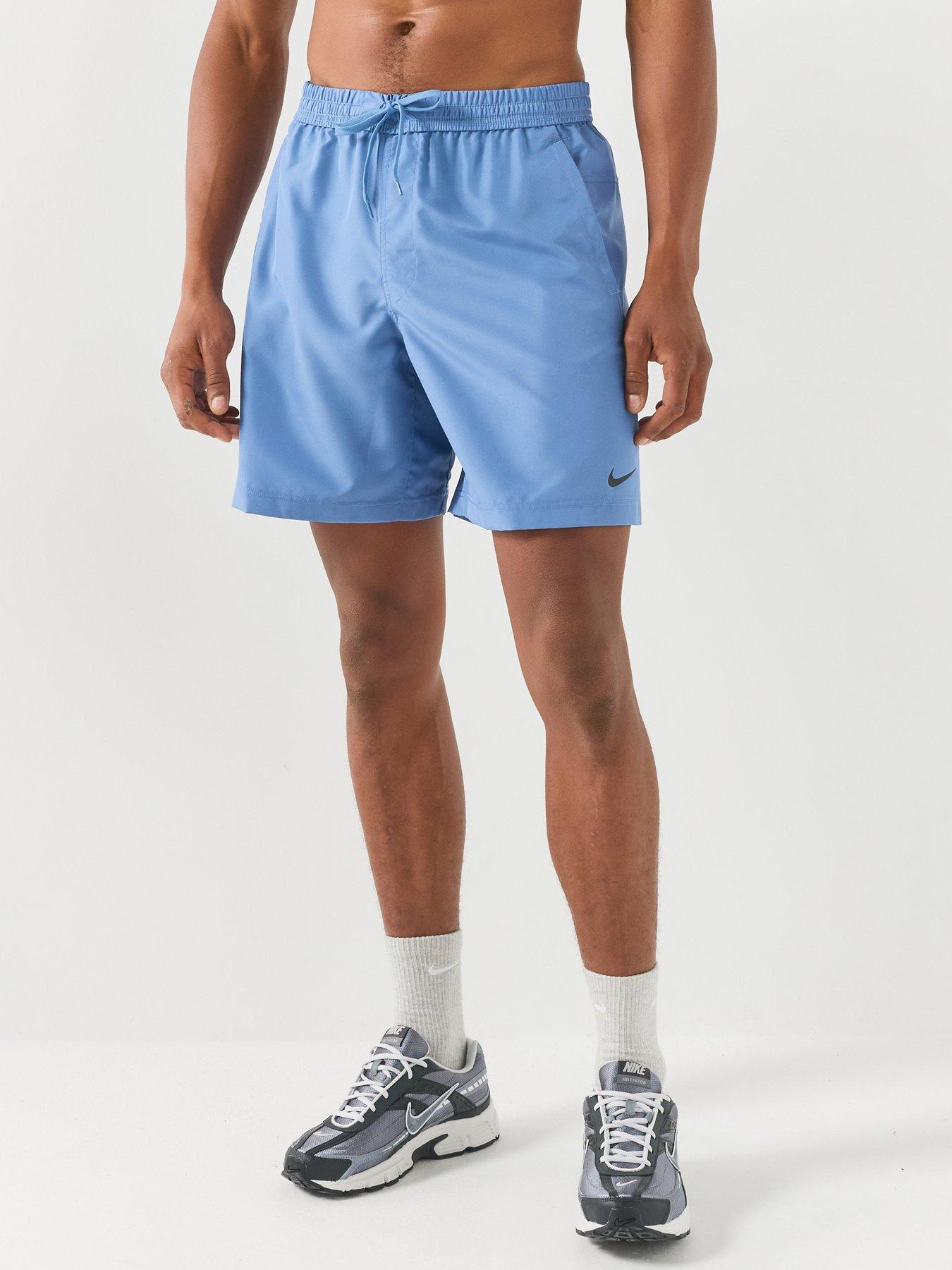 Nike Mens Form Training Dri-Fit 7 Inch Unlined Versatile Shorts, Indigo Storm/Black, Size 2Xl, Men