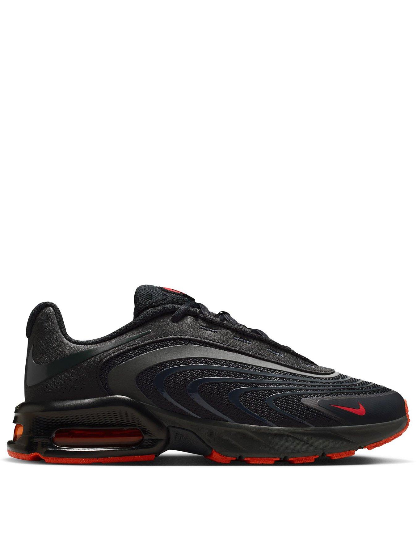 Nike Mens Air Max Fire Trainers, Anthracite/Orange-Black- Red, Size 6, Men