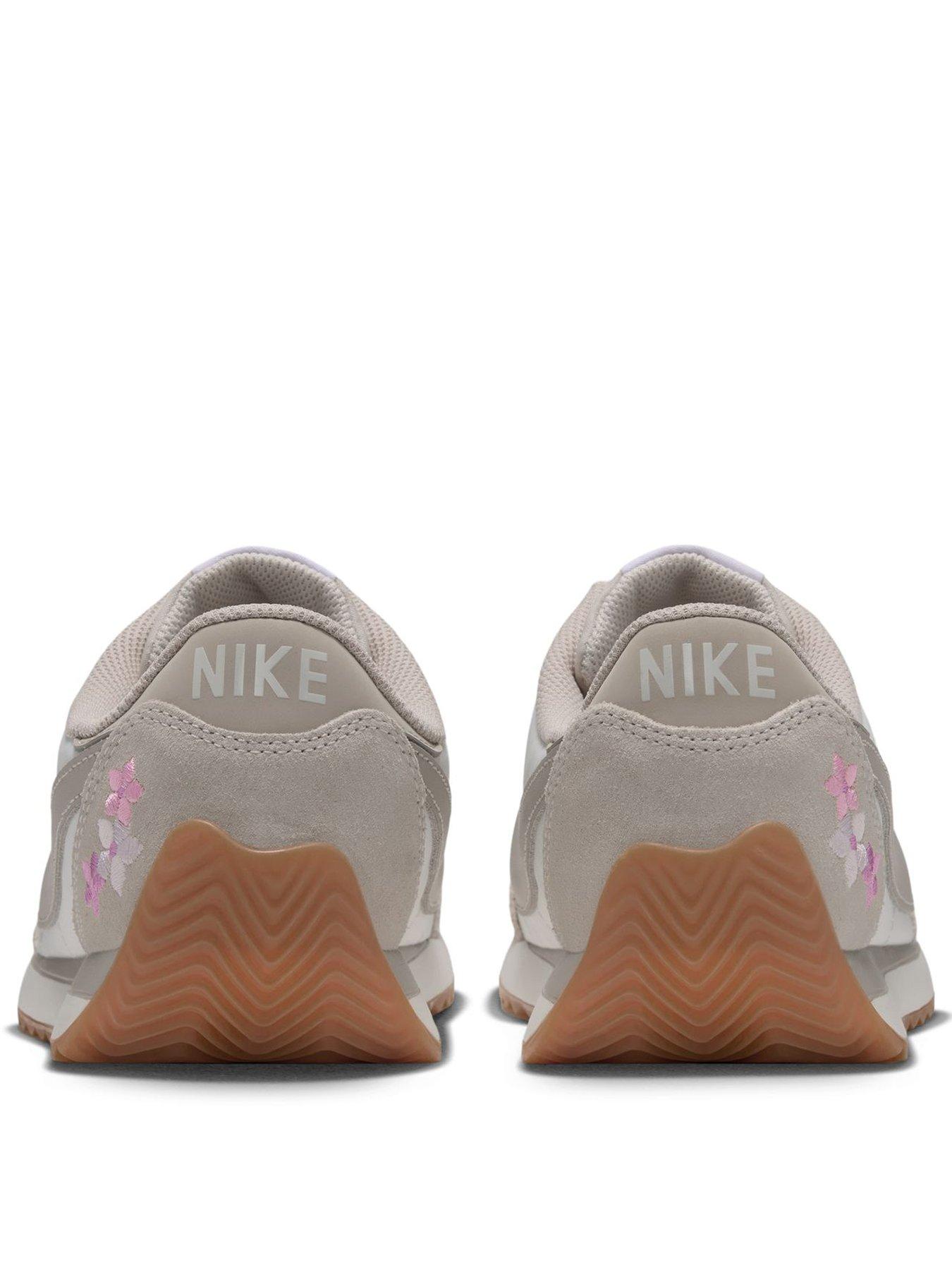 Image 3 of 7 of Nike Womens Pacific SE Floral Low-Profile Lace-Up Trainers - Grey