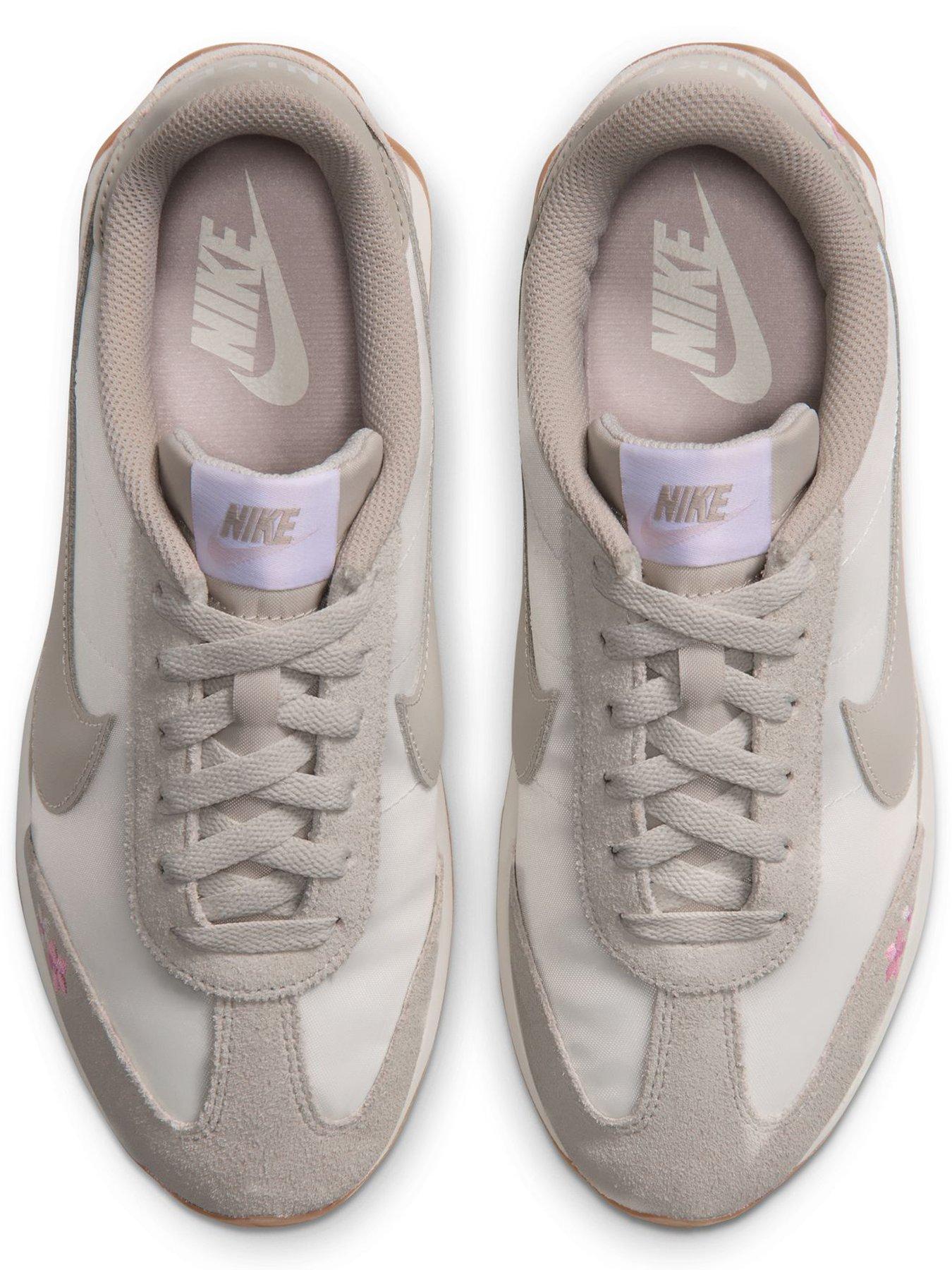 Image 4 of 7 of Nike Womens Pacific SE Floral Low-Profile Lace-Up Trainers - Grey