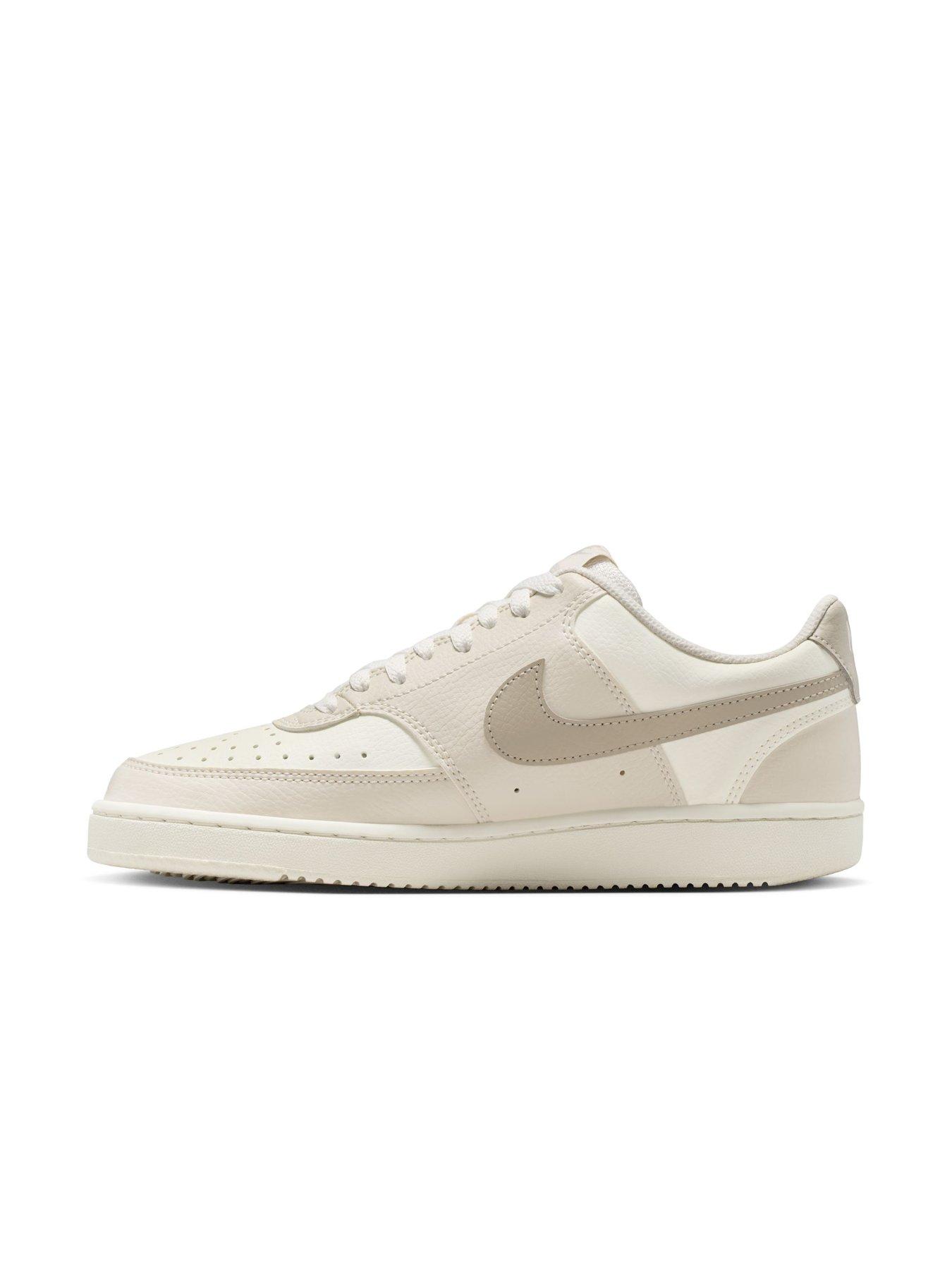Image 6 of 7 of Nike Womens Court Vision Low SE Floral Trainers - Off White
