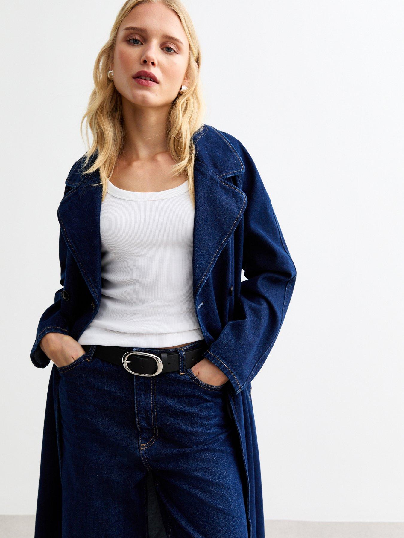 Image 2 of 3 of New Look Leather-Look Buckled Belt - Black