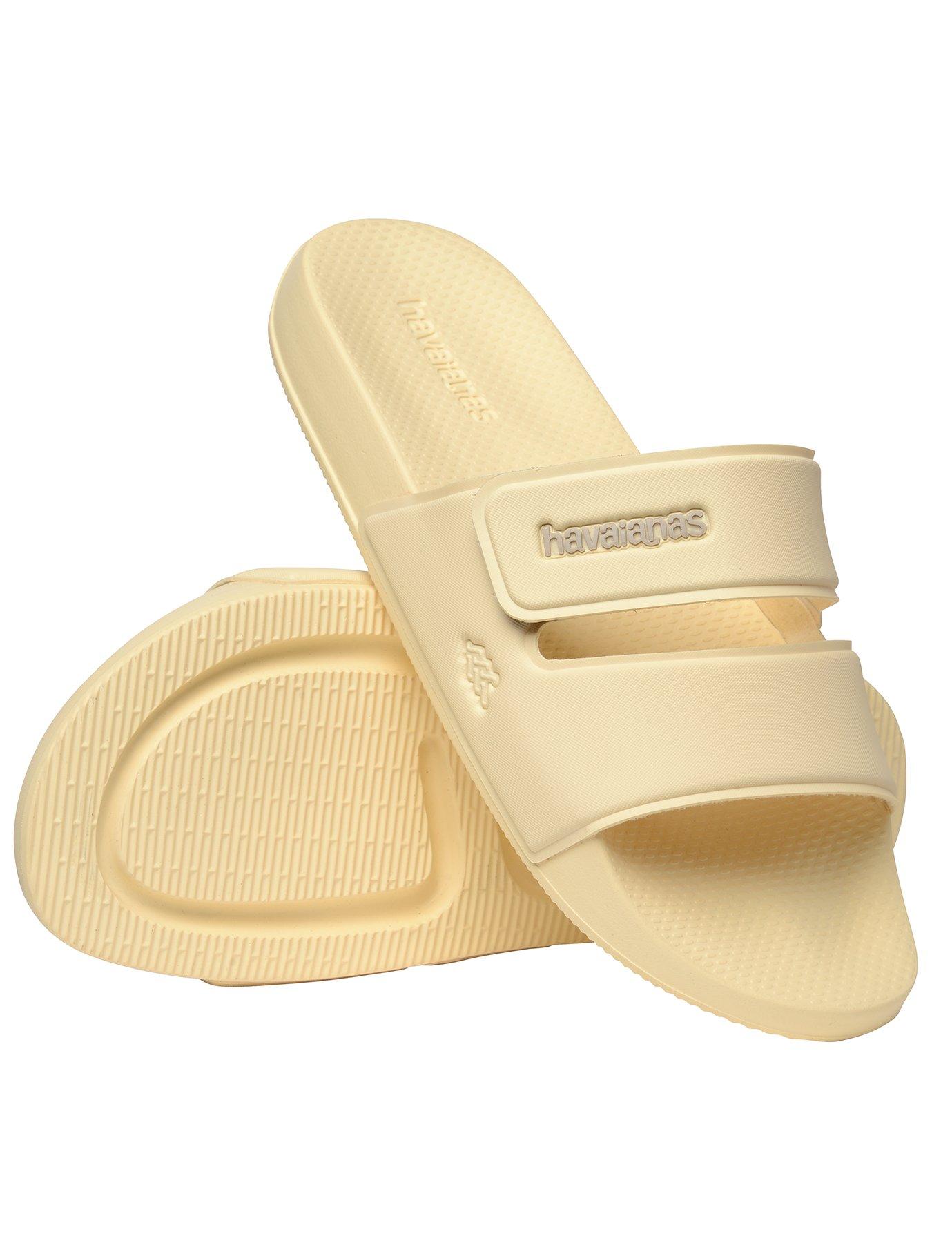Havaianas Slide Strap, Yellow, Size 8, Men