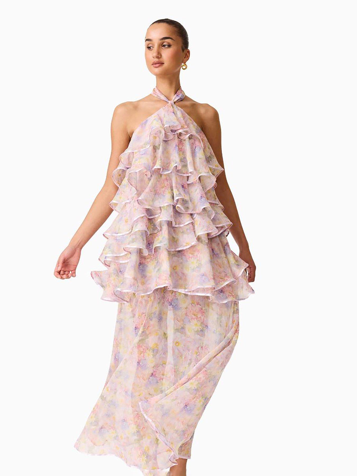 Image 5 of 7 of Elliatt Alindra Halter Neck Maxi Dress