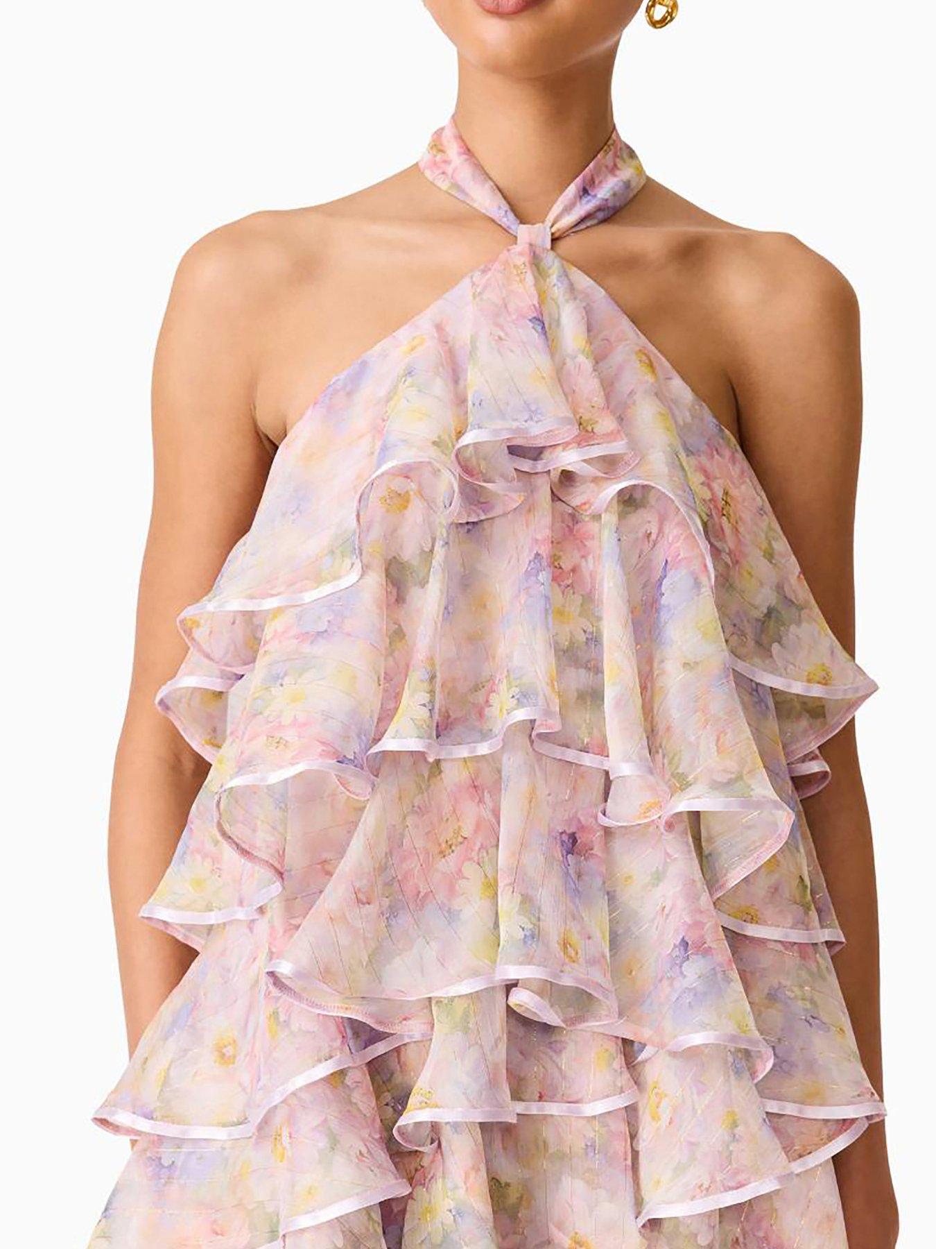 Image 6 of 7 of Elliatt Alindra Halter Neck Maxi Dress