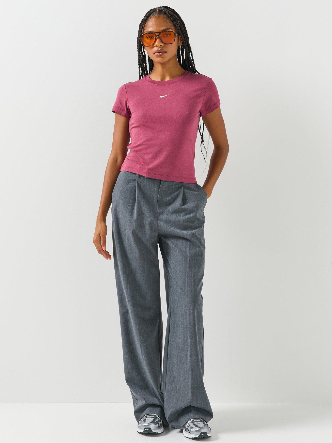 Image 3 of 5 of Nike Womens Chill Knit Swoosh T-Shirt - Pink