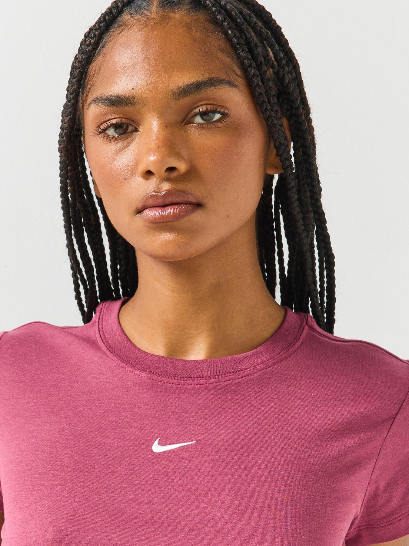 Image 5 of 5 of Nike Womens Chill Knit Swoosh T-Shirt - Pink
