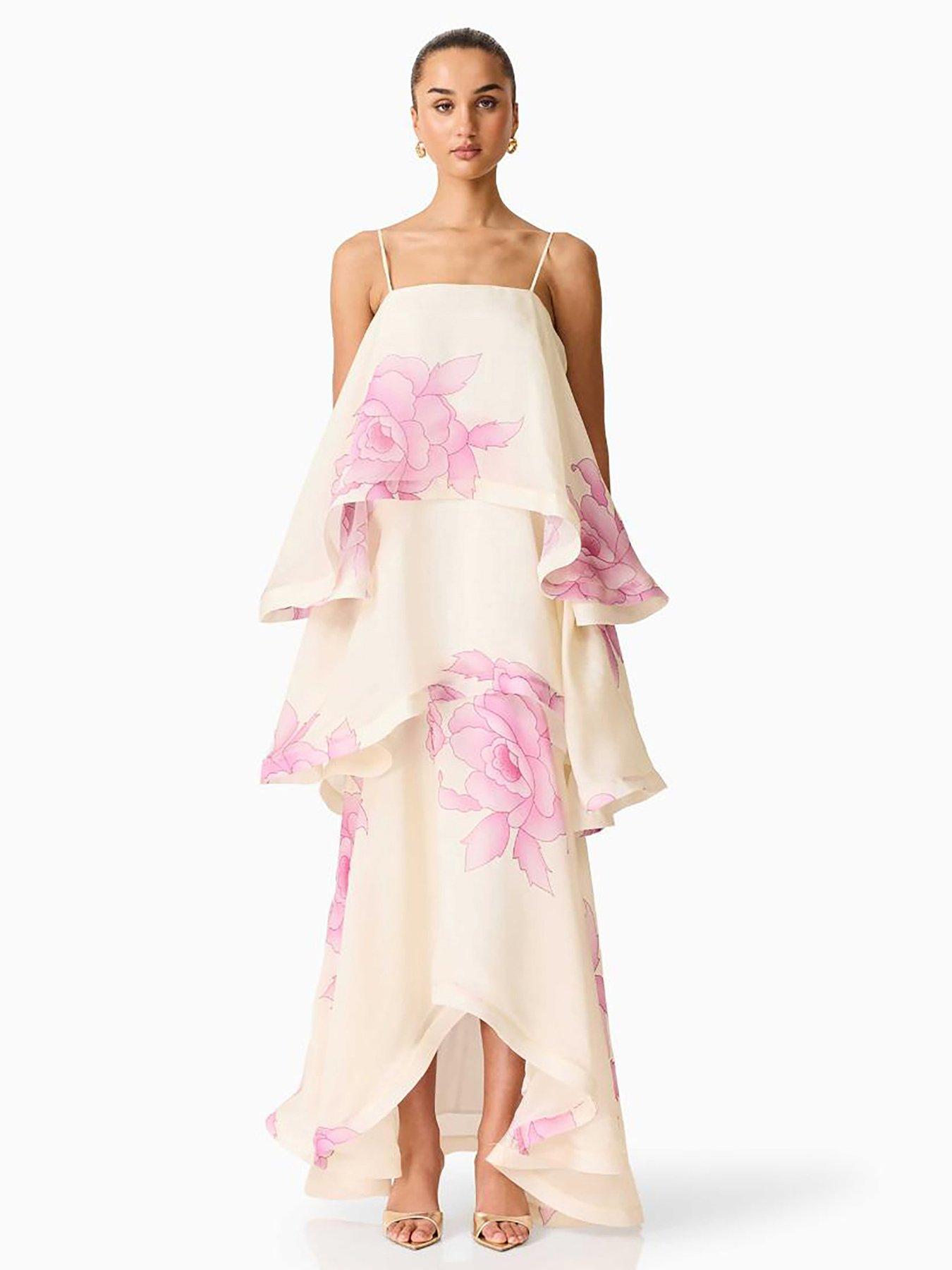 Elliatt Rova Tiered Gown - Pink