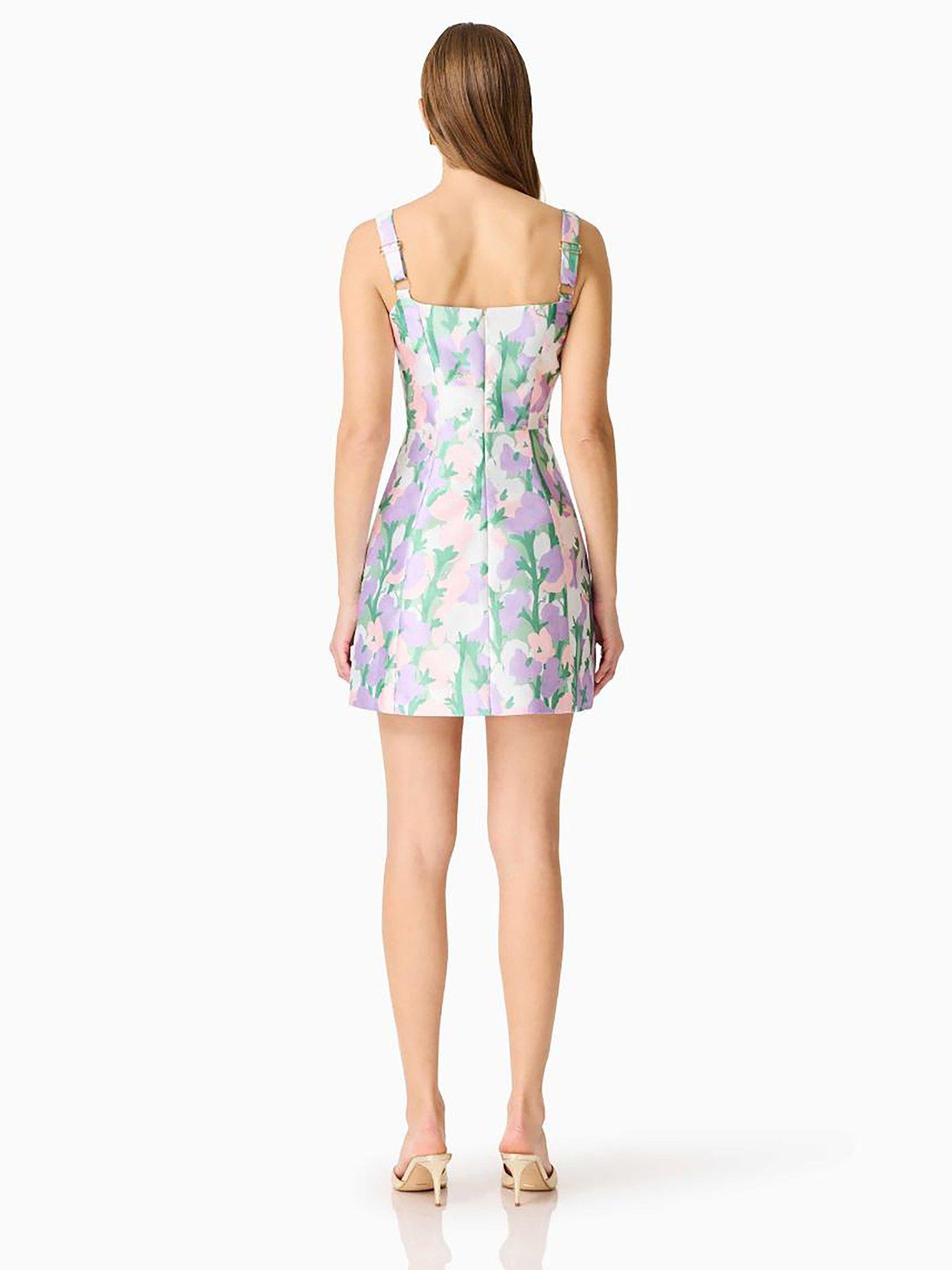 Image 2 of 7 of Elliatt Lavina Sqaure Neck Mini Dress