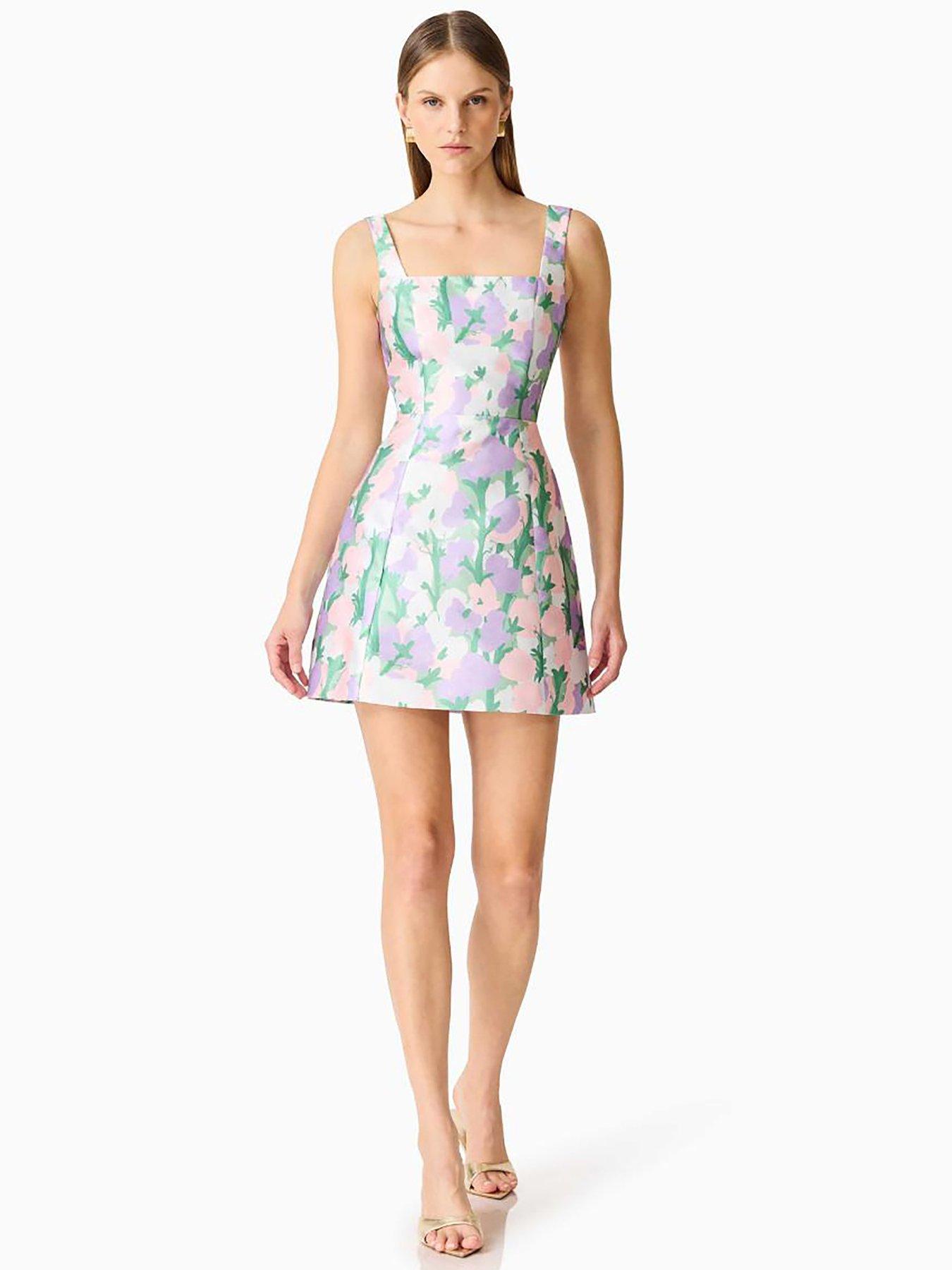 Image 3 of 7 of Elliatt Lavina Sqaure Neck Mini Dress