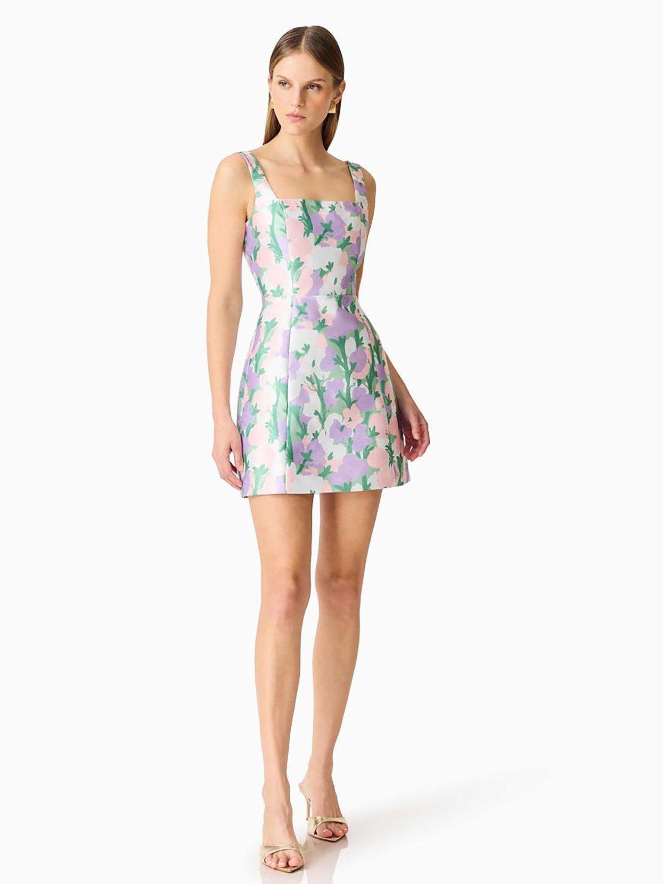 Image 5 of 7 of Elliatt Lavina Sqaure Neck Mini Dress