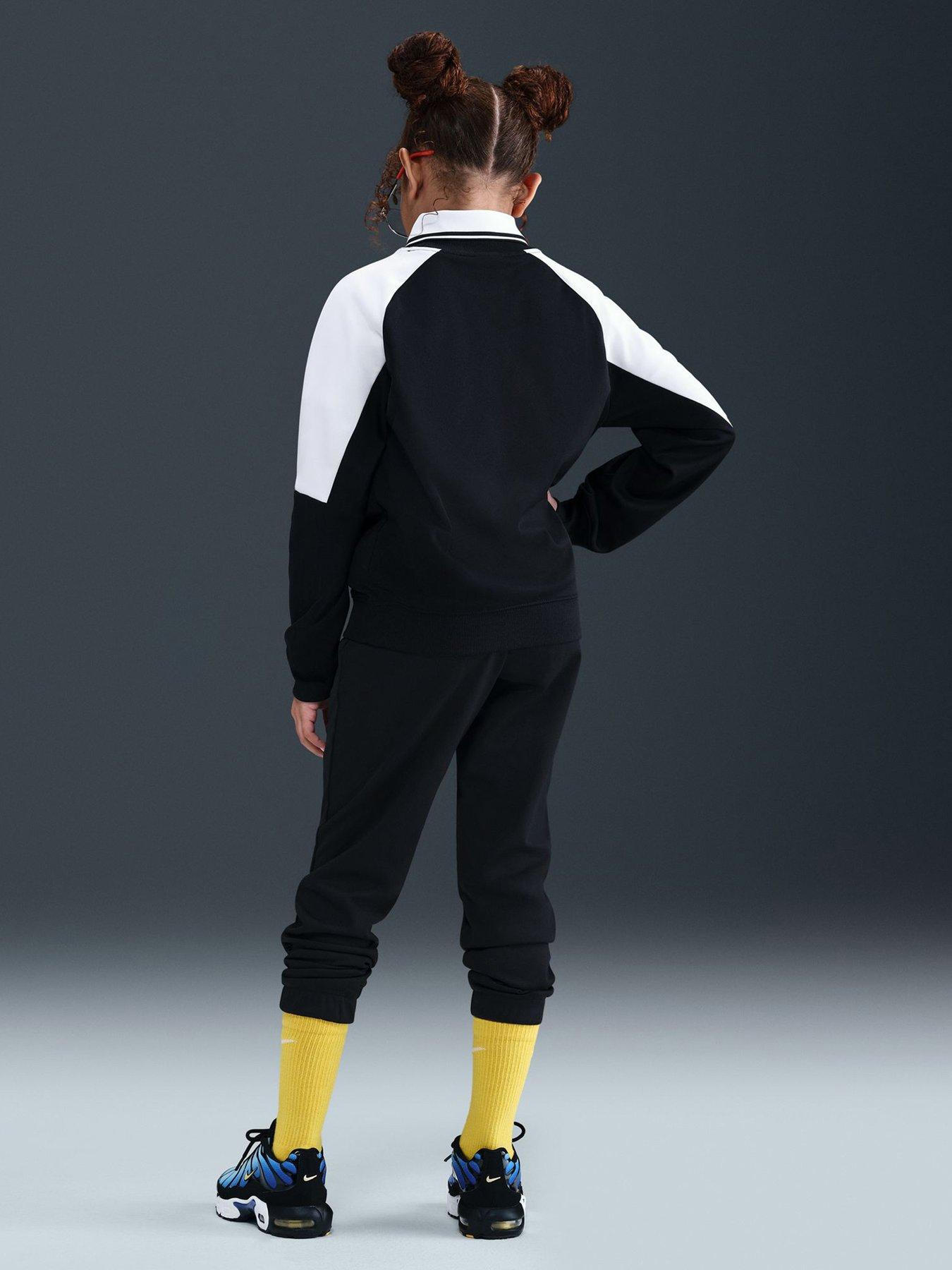 Image 2 of 5 of Nike Big Kids' Essentials Colour Block Dri-FIT Tracksuit - Black