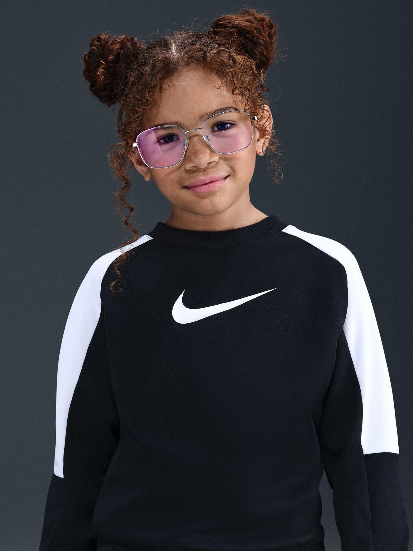 Image 5 of 5 of Nike Big Kids' Essentials Colour Block Dri-FIT Tracksuit - Black