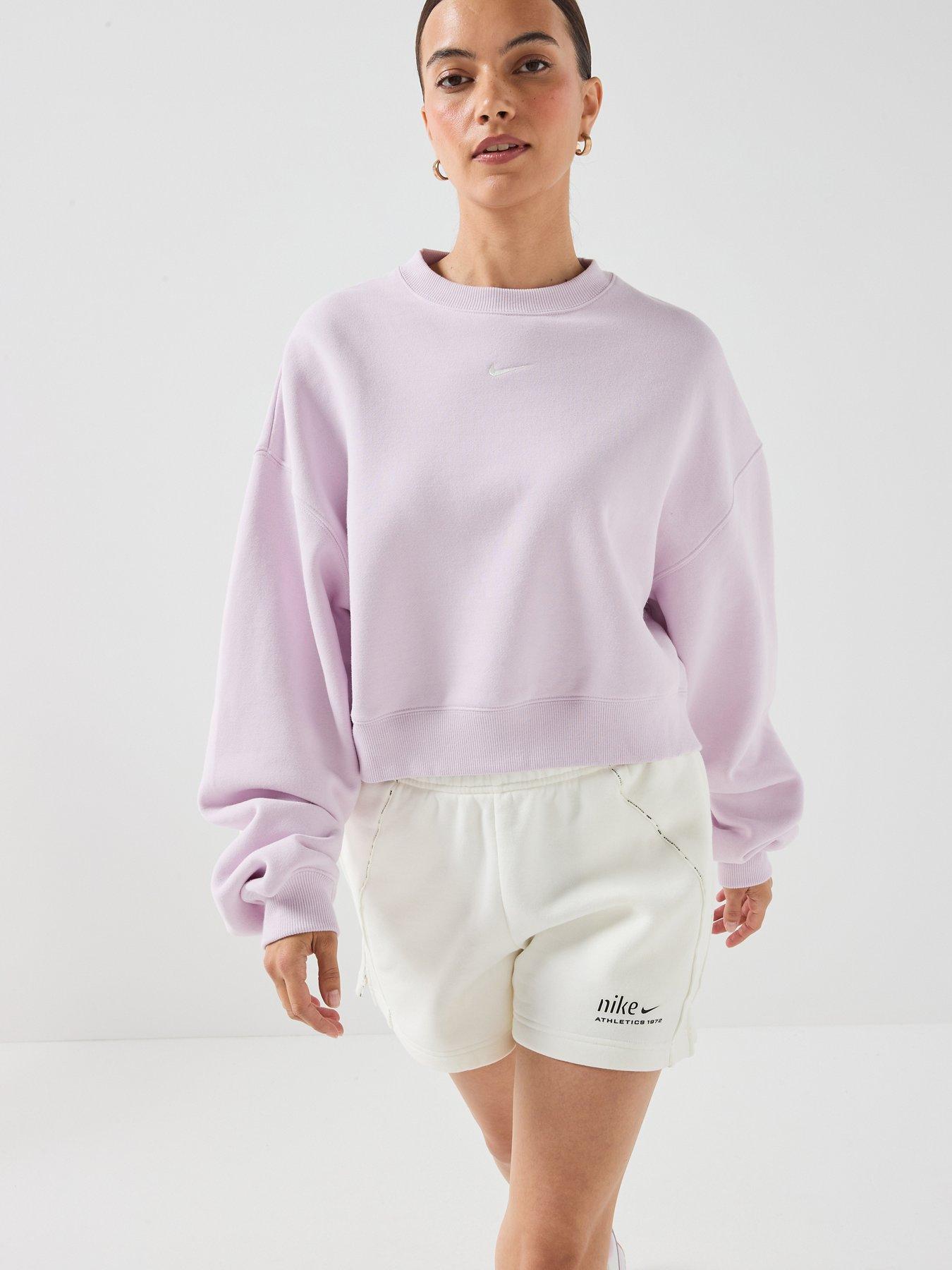 Nike Women's Violet Sweatshirt Woman Studio Medium Weight - Image 3