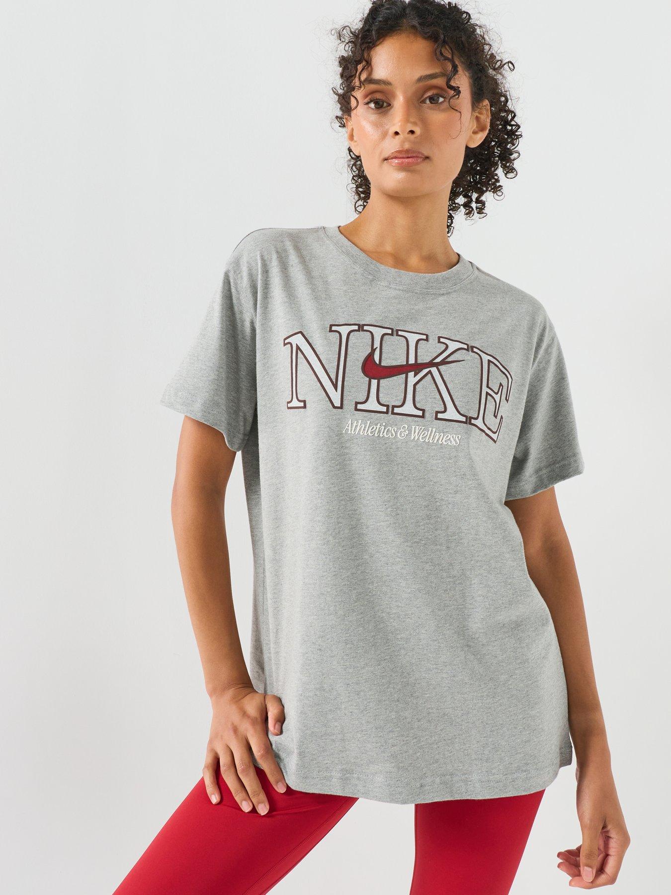 Nike Womens Sportswear Classic Oversized T-Shirt - Grey