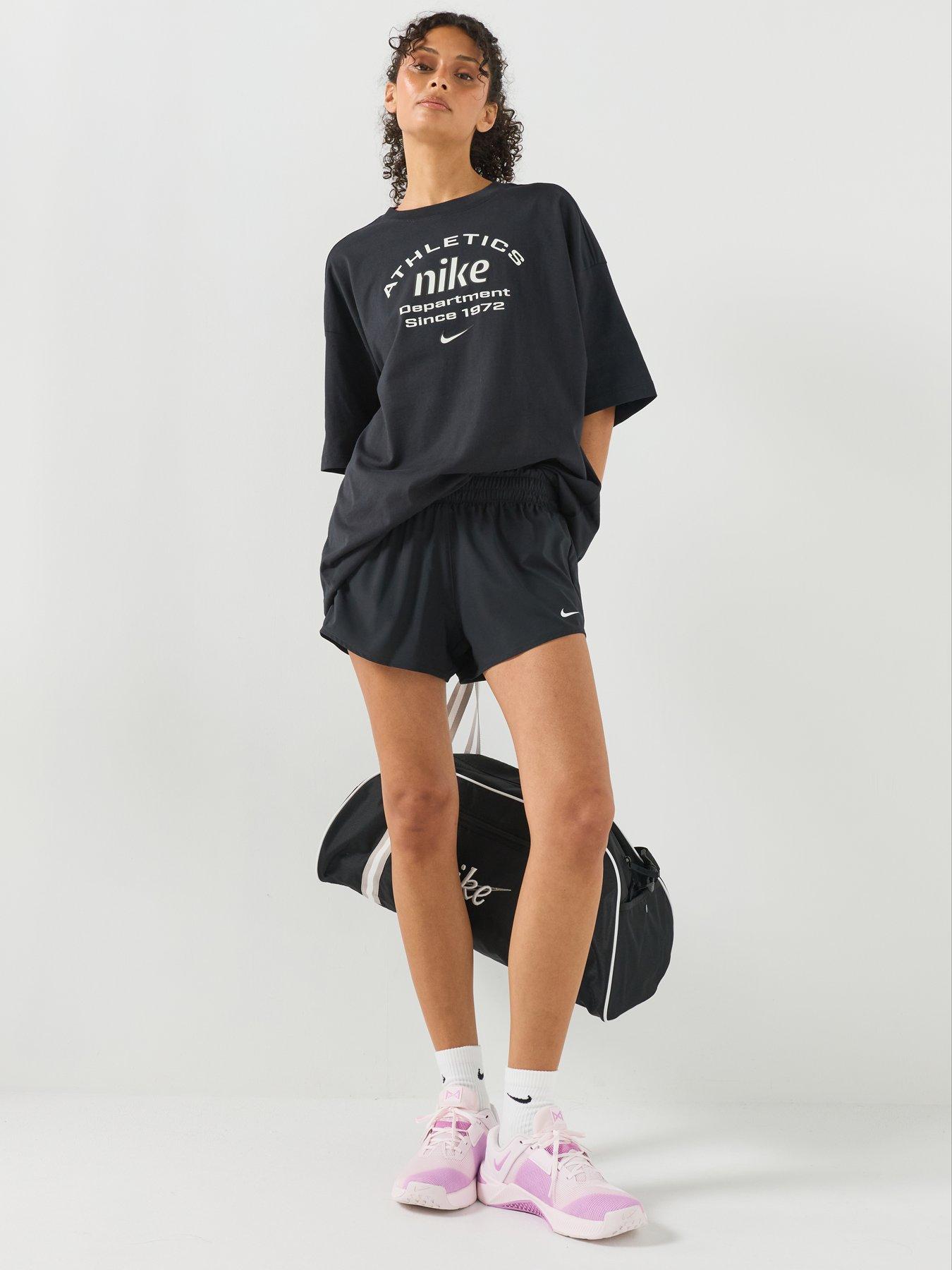 Image 3 of 7 of Nike Womens NSW X Training Oversized Logo T-Shirt - Black