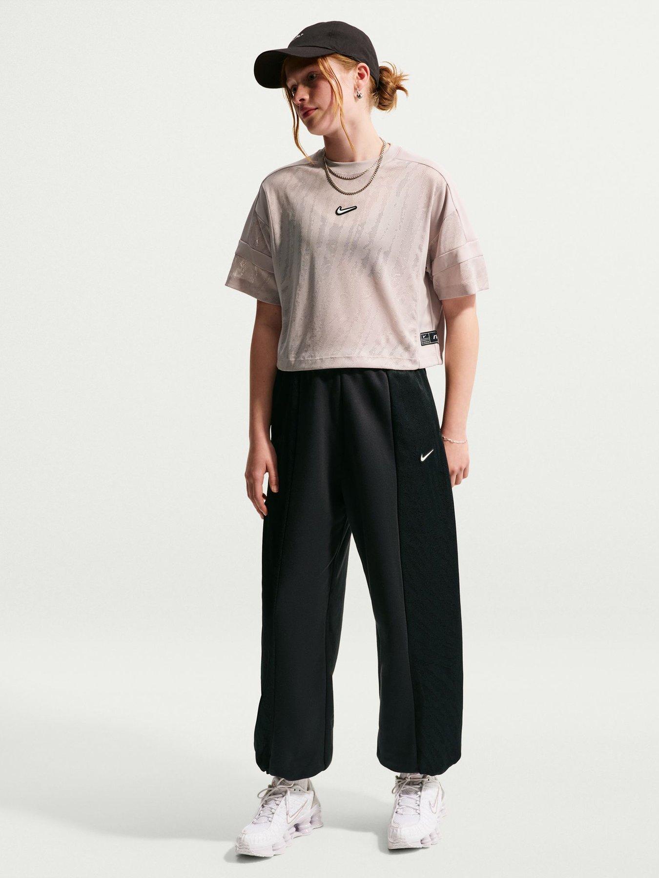 Image 1 of 5 of Nike Junior Girls Dance Joggers - Black/White