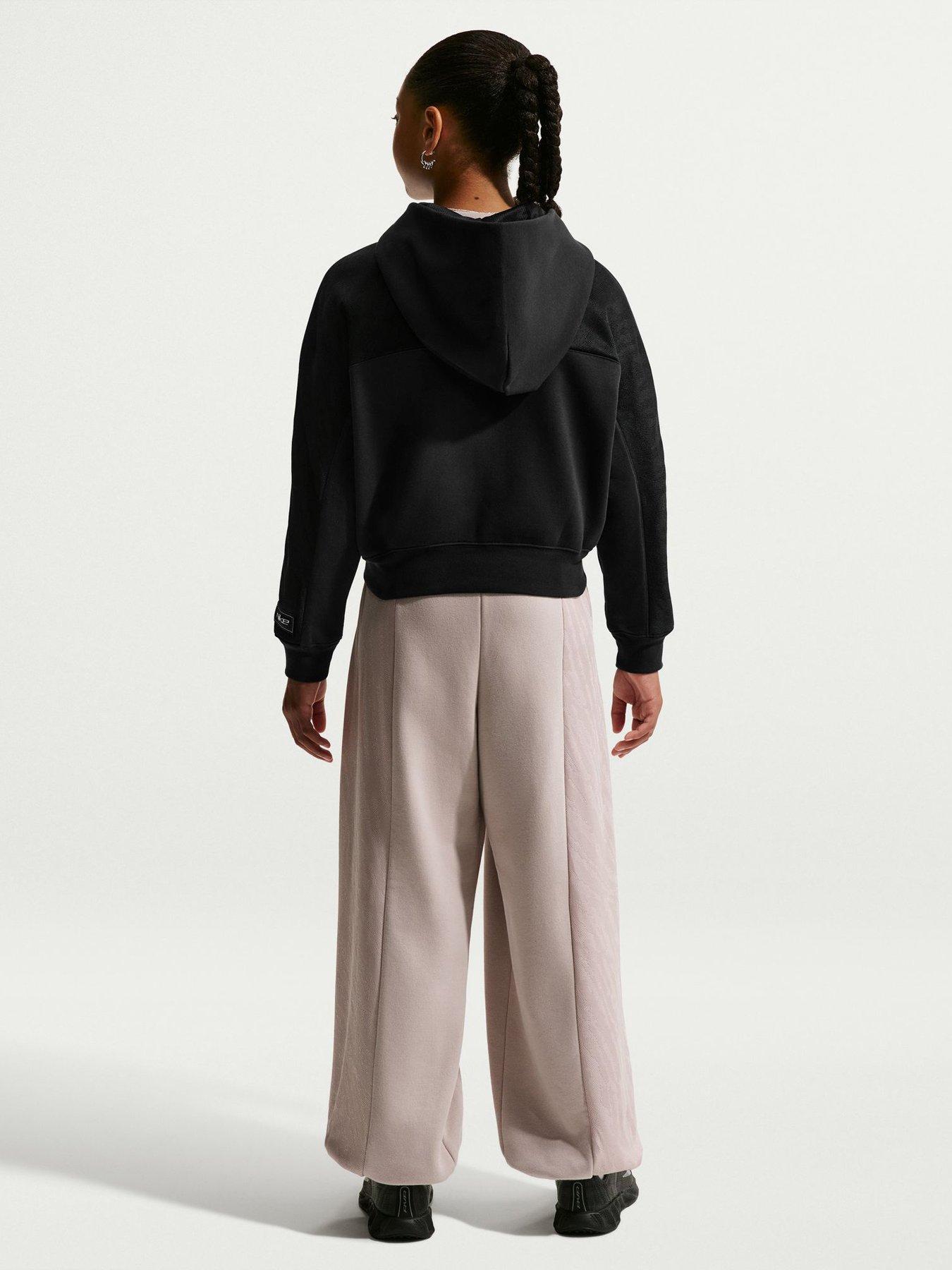 Image 2 of 5 of Nike Junior Girls Dance Zip Through Hoodie - Black/White