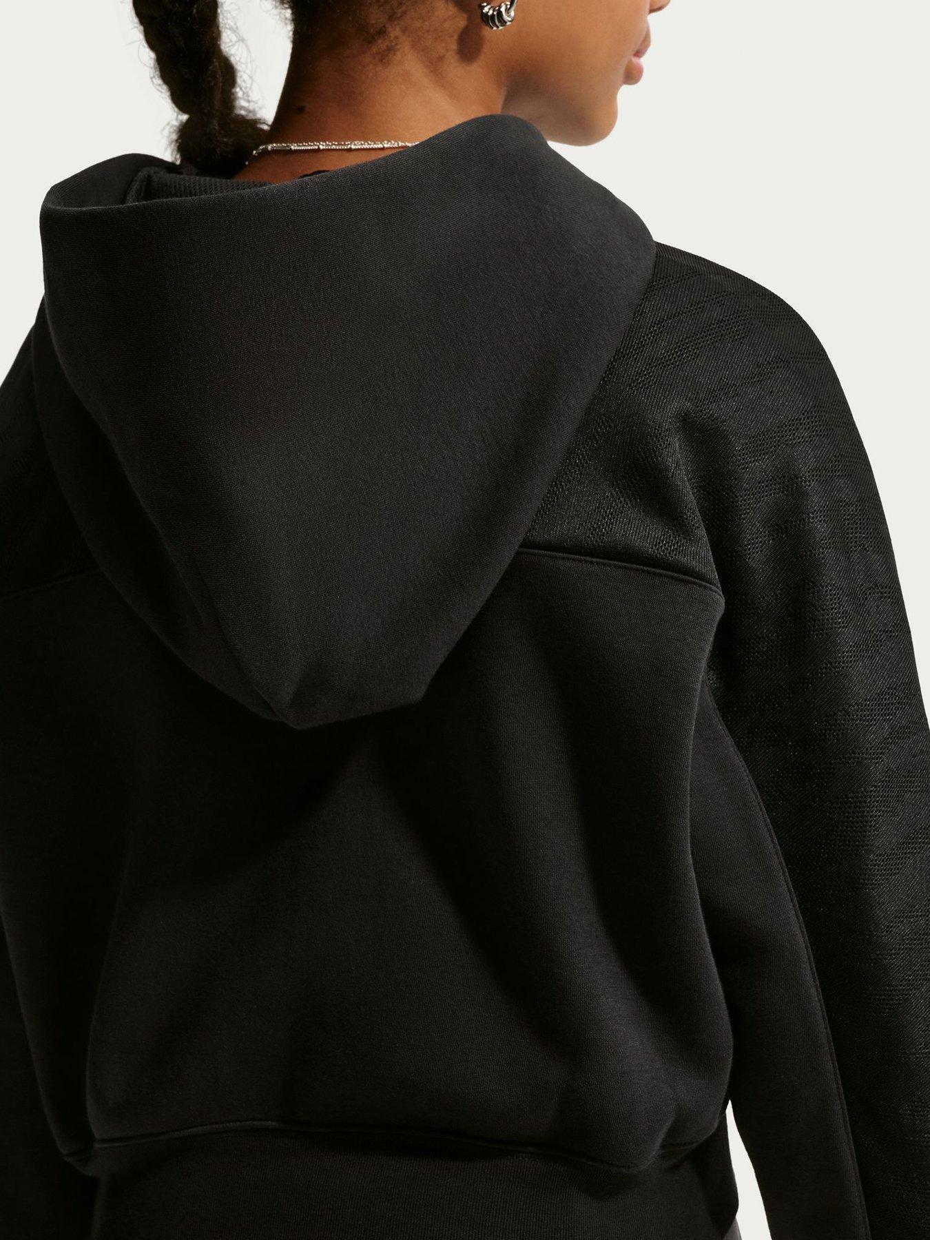 Image 5 of 5 of Nike Junior Girls Dance Zip Through Hoodie - Black/White