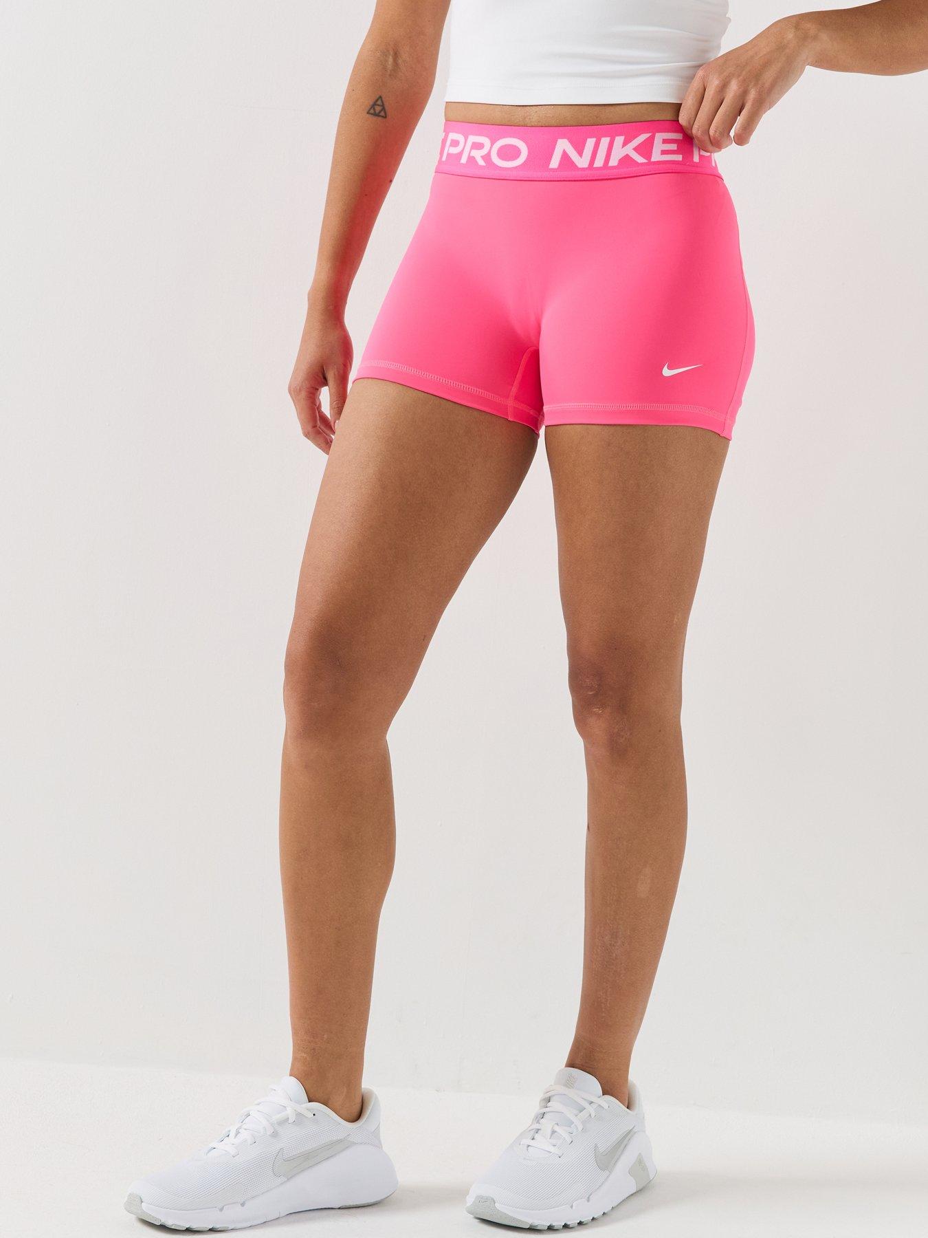 Nike - Women's - Training Pro U-Seam 3" Shorts - S - Pink - Image 2