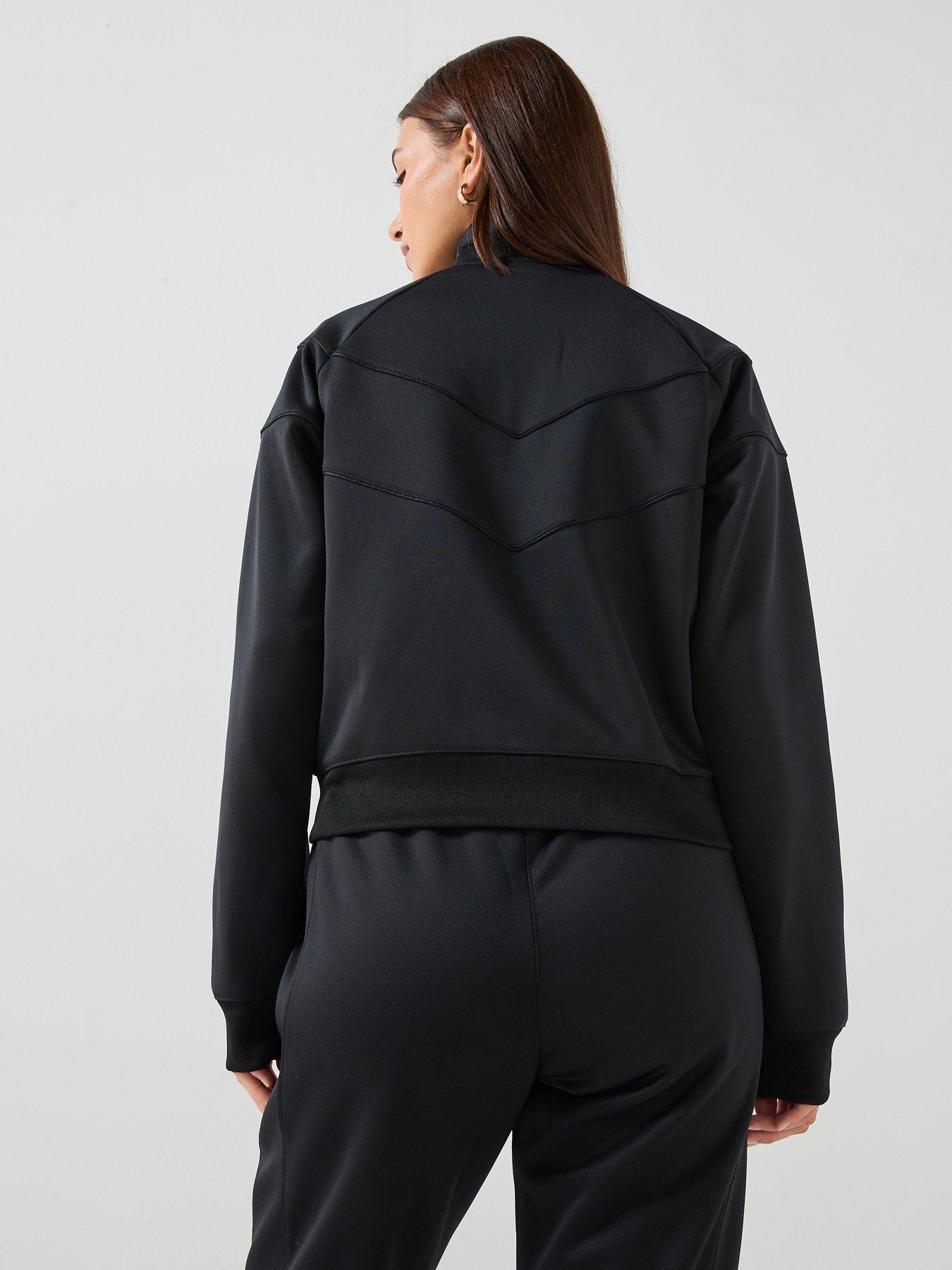 Image 2 of 7 of Nike Womens Sportswear Windrunner Zip Track Top - Black