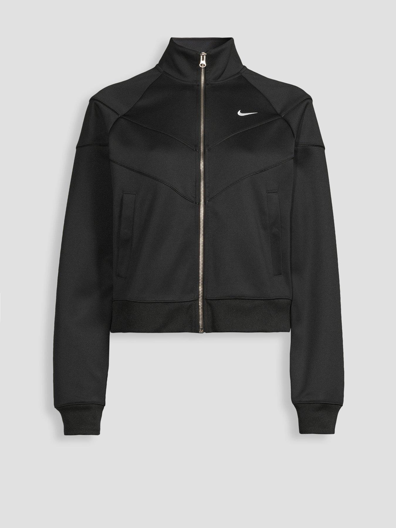 Image 7 of 7 of Nike Womens Sportswear Windrunner Zip Track Top - Black
