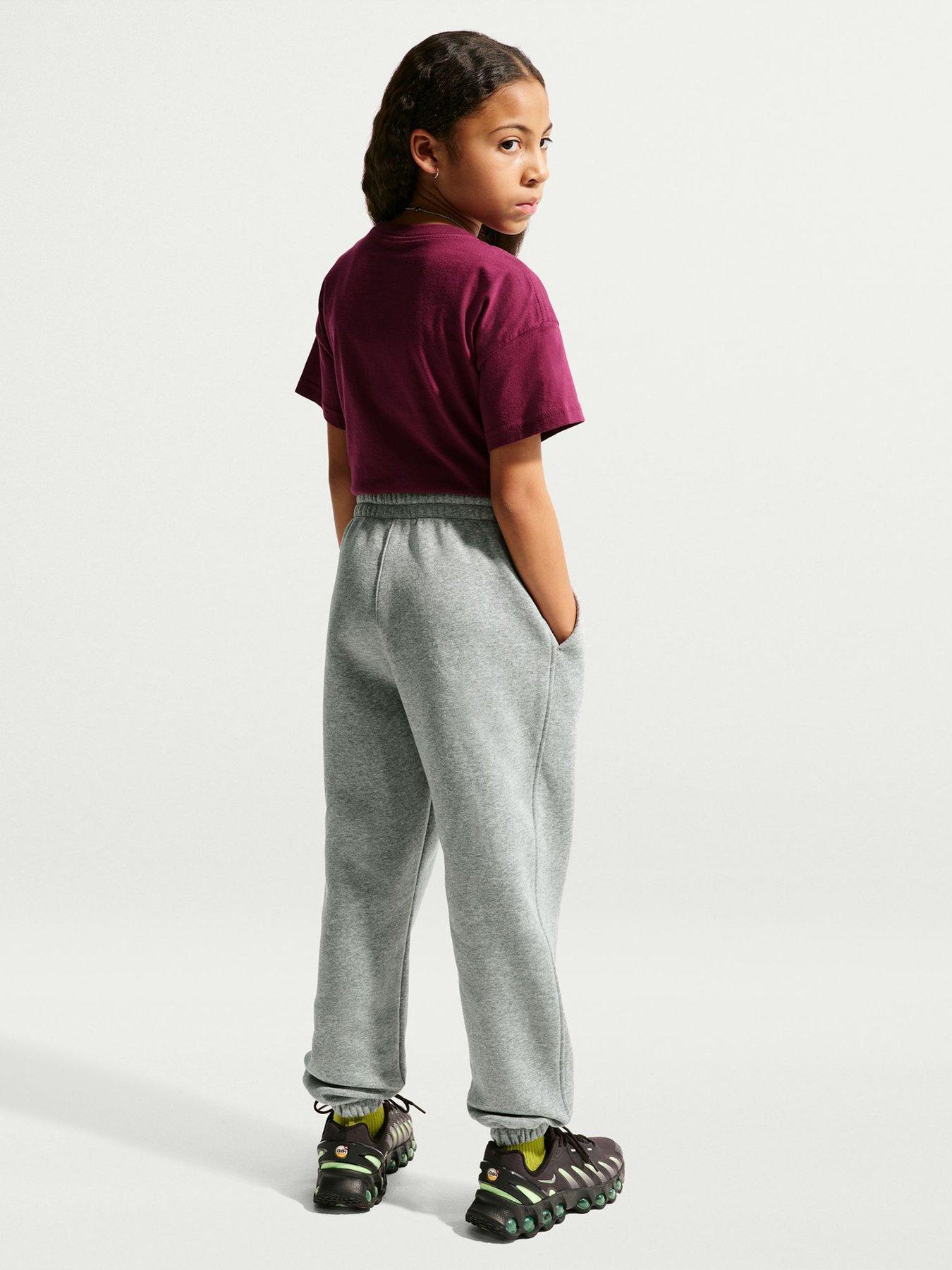 Image 2 of 7 of Nike Big Kids' Club Fleece Loose Fit Joggers - Dark Grey