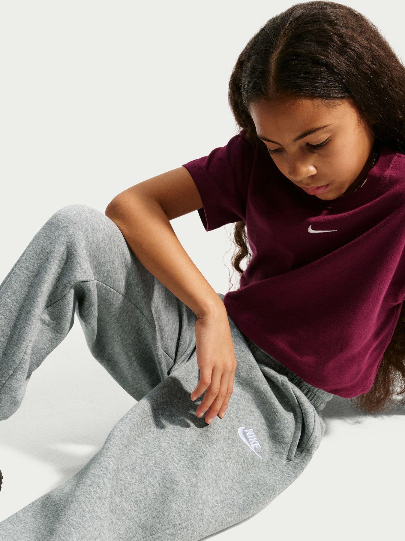 Image 5 of 7 of Nike Big Kids' Club Fleece Loose Fit Joggers - Dark Grey
